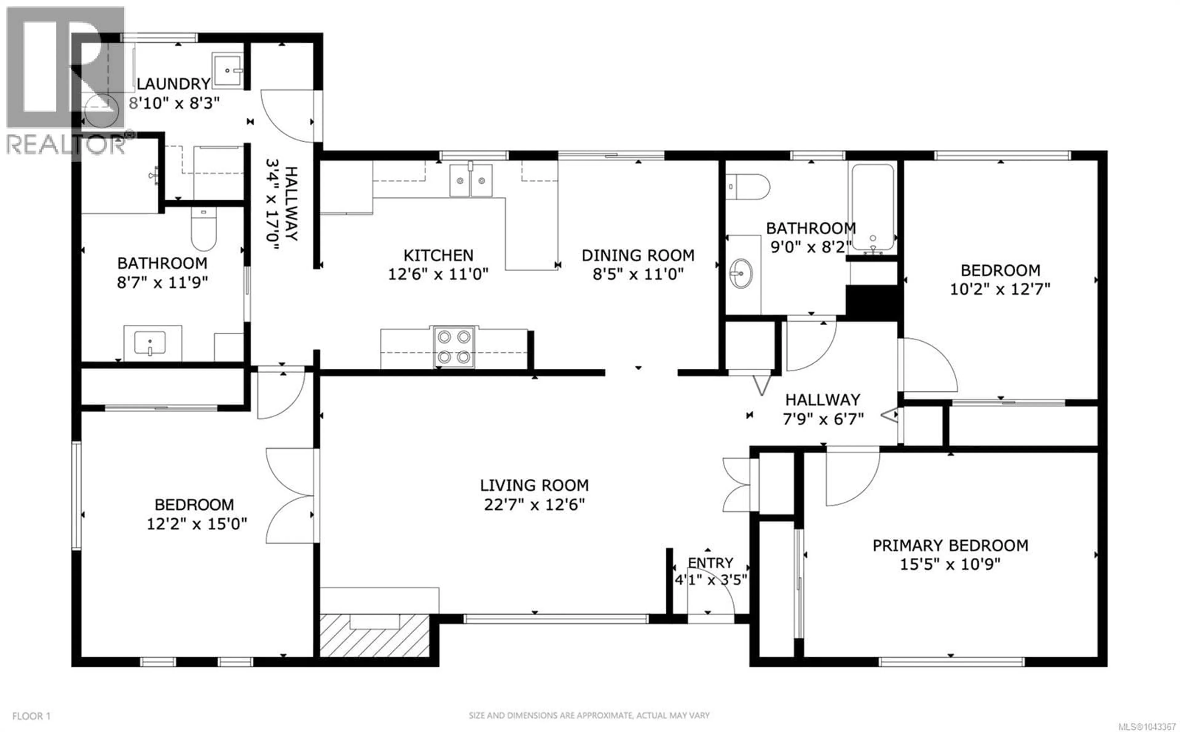 Floor plan for 683 MONTAGUE ROAD, Nanaimo British Columbia V9R3G4
