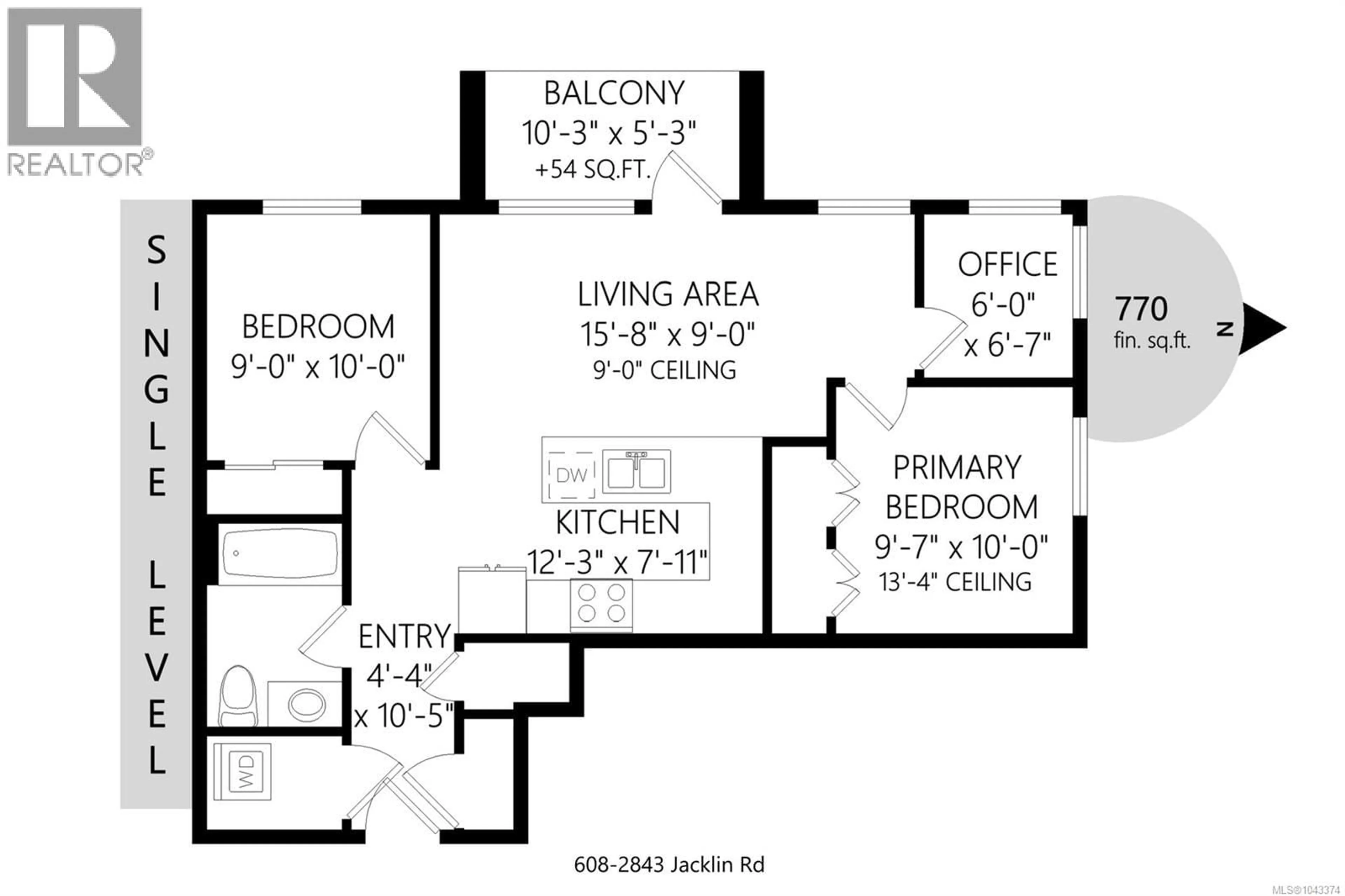 Floor plan for 608 - 2843 JACKLIN ROAD, Langford British Columbia V9B4P4