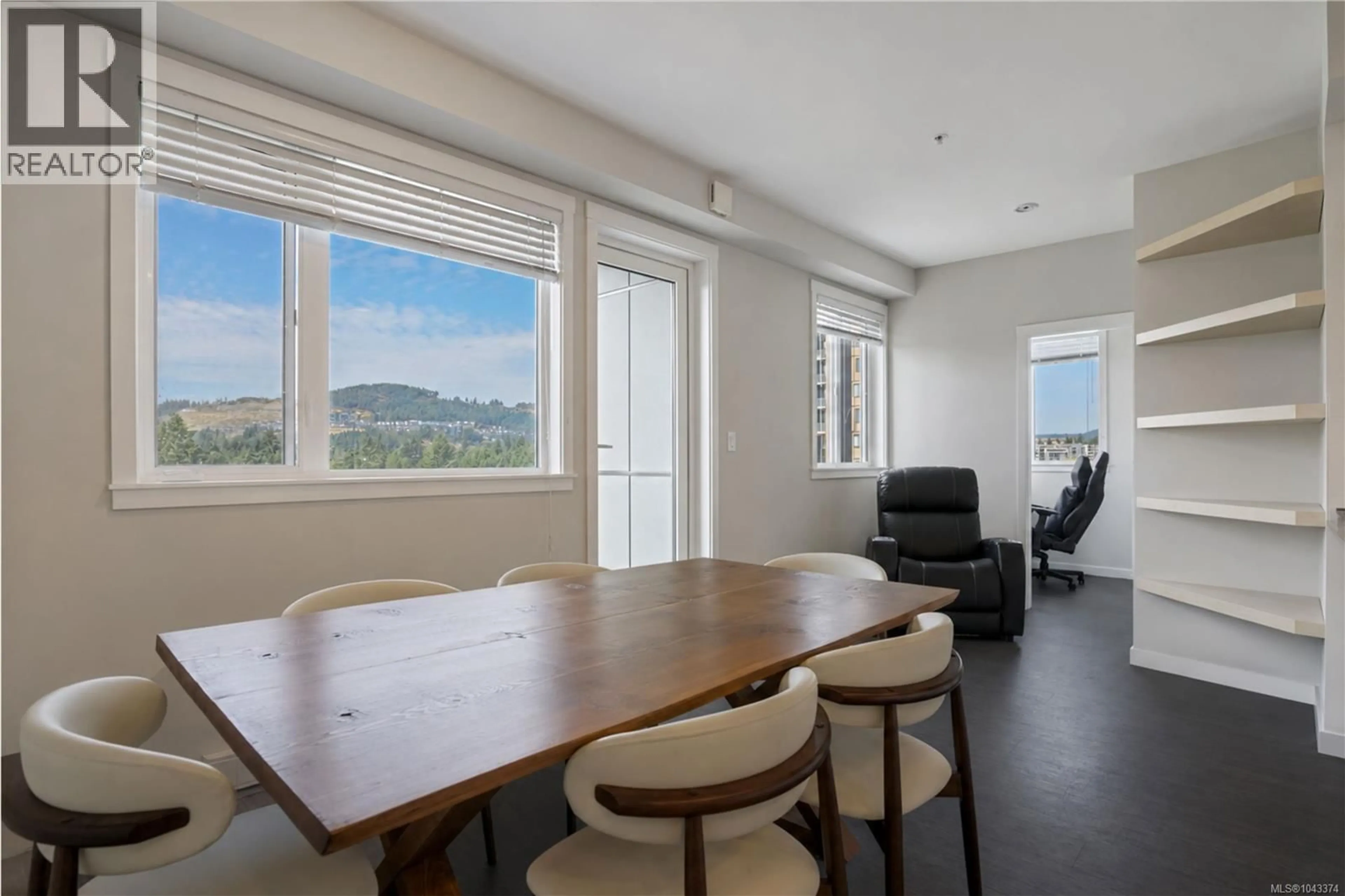 Dining room, wood/laminate floor for 608 - 2843 JACKLIN ROAD, Langford British Columbia V9B4P4