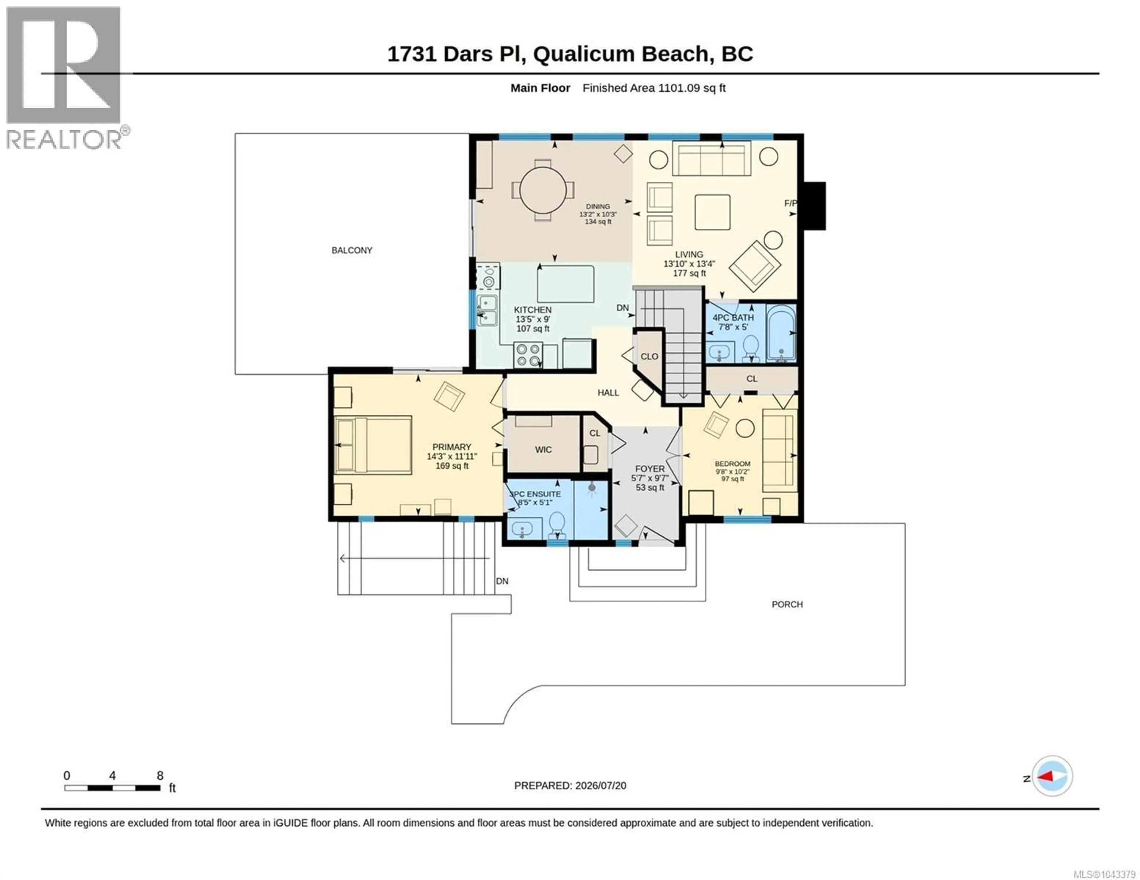 Floor plan for 1731 DAR'S PLACE, Qualicum Beach British Columbia V9K2S3