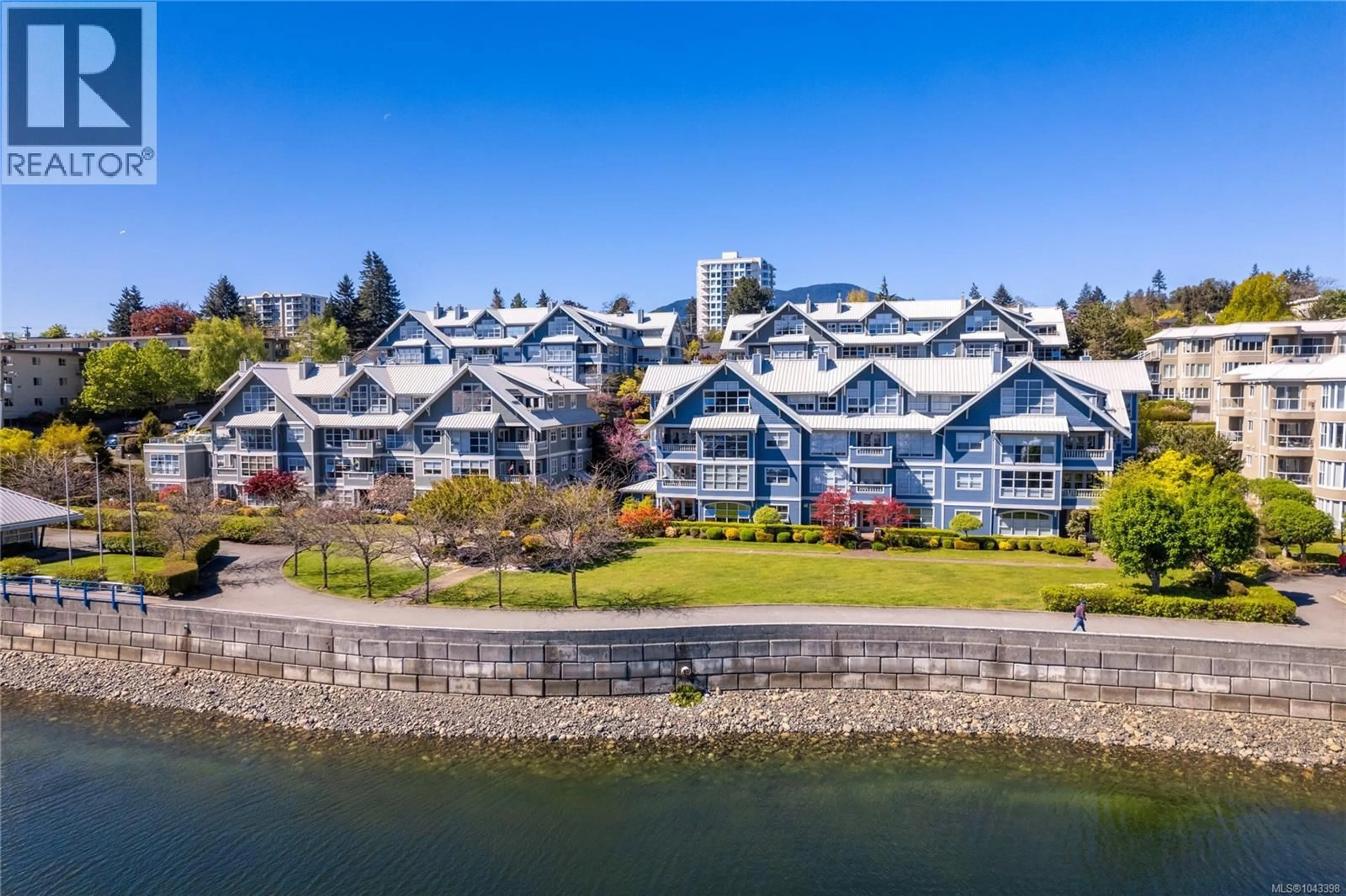 A pic from outside/outdoor area/front of a property/back of a property/a pic from drone, water/lake/river/ocean view for 101 - 550 BLUE GIRL WAY, Nanaimo British Columbia V9S5T6