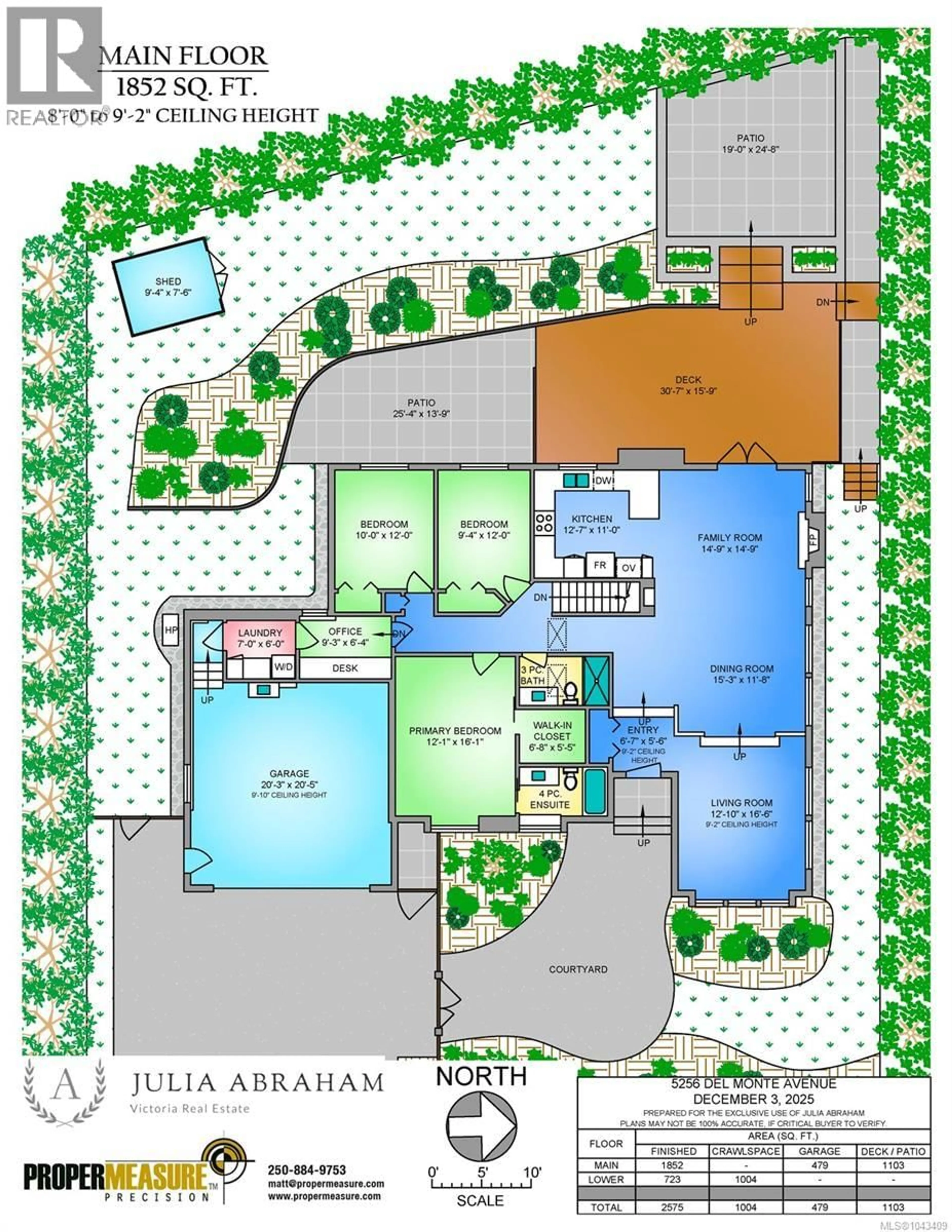 Floor plan for 5256 DEL MONTE AVENUE, Saanich British Columbia V8Y1X2