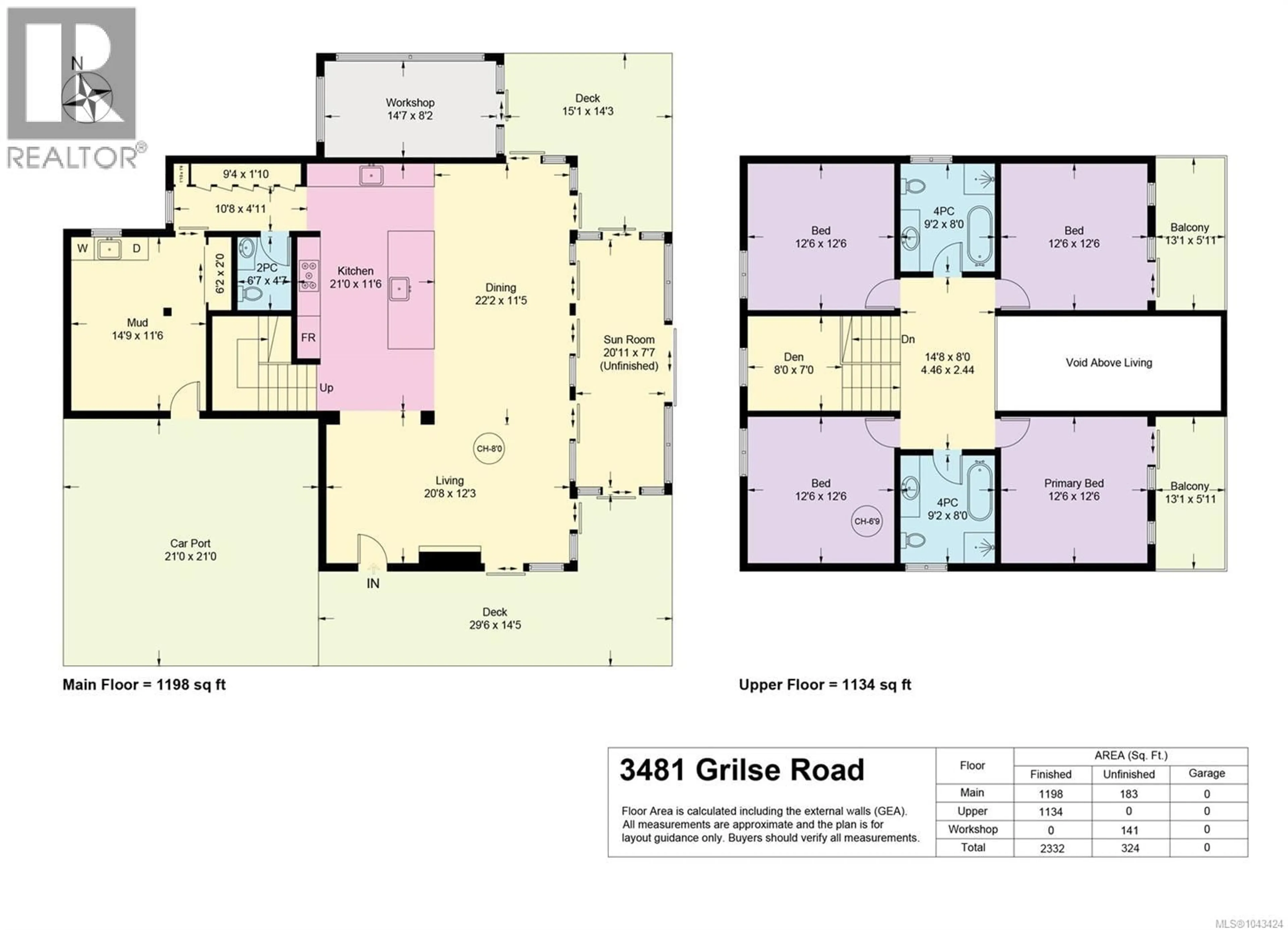 Floor plan for 3481 GRILSE ROAD, Nanoose Bay British Columbia V9P9H8