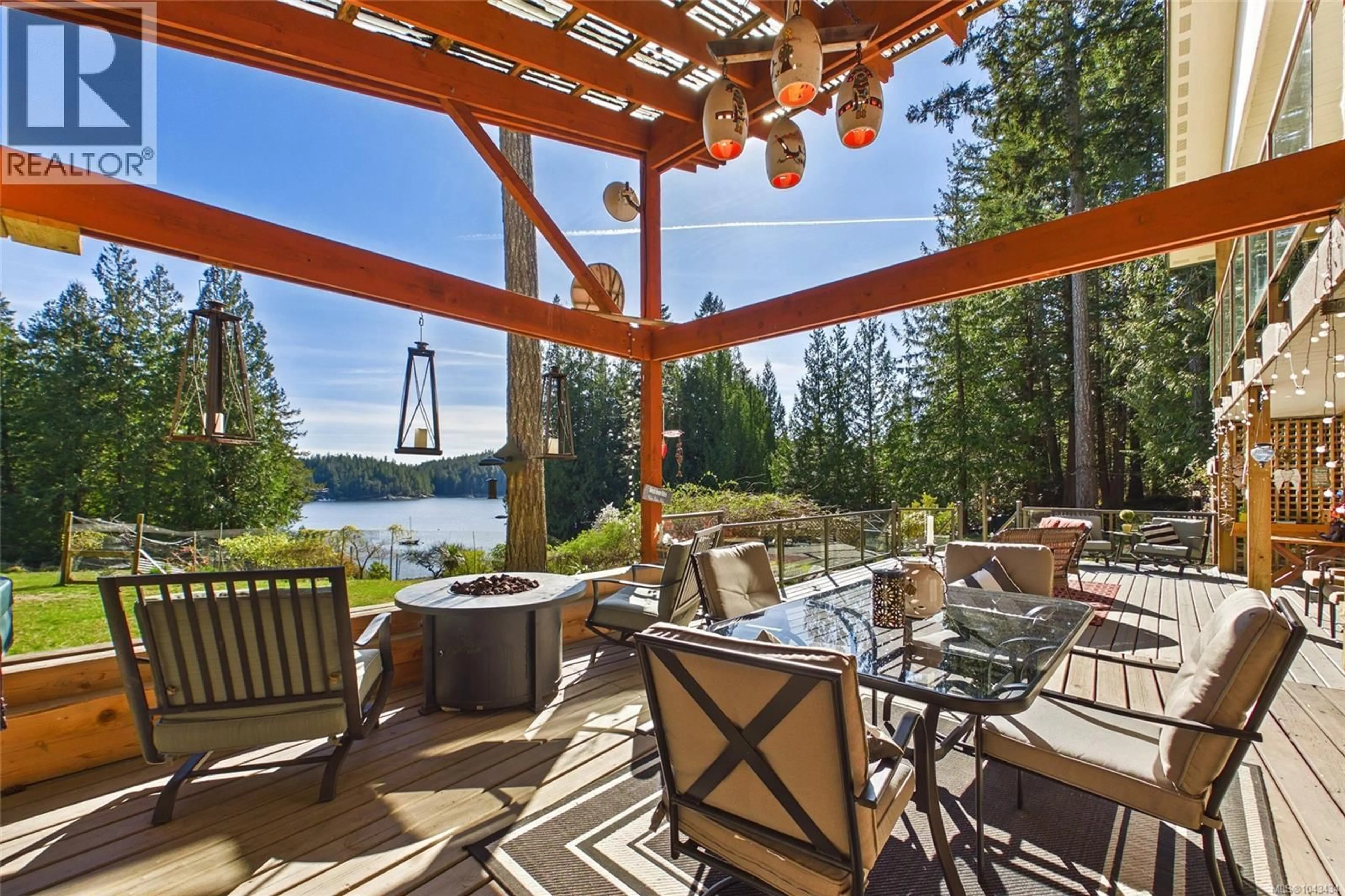 Patio, water/lake/river/ocean view for 1361 BODINGTON ROAD, Whaletown British Columbia V0P1Z0