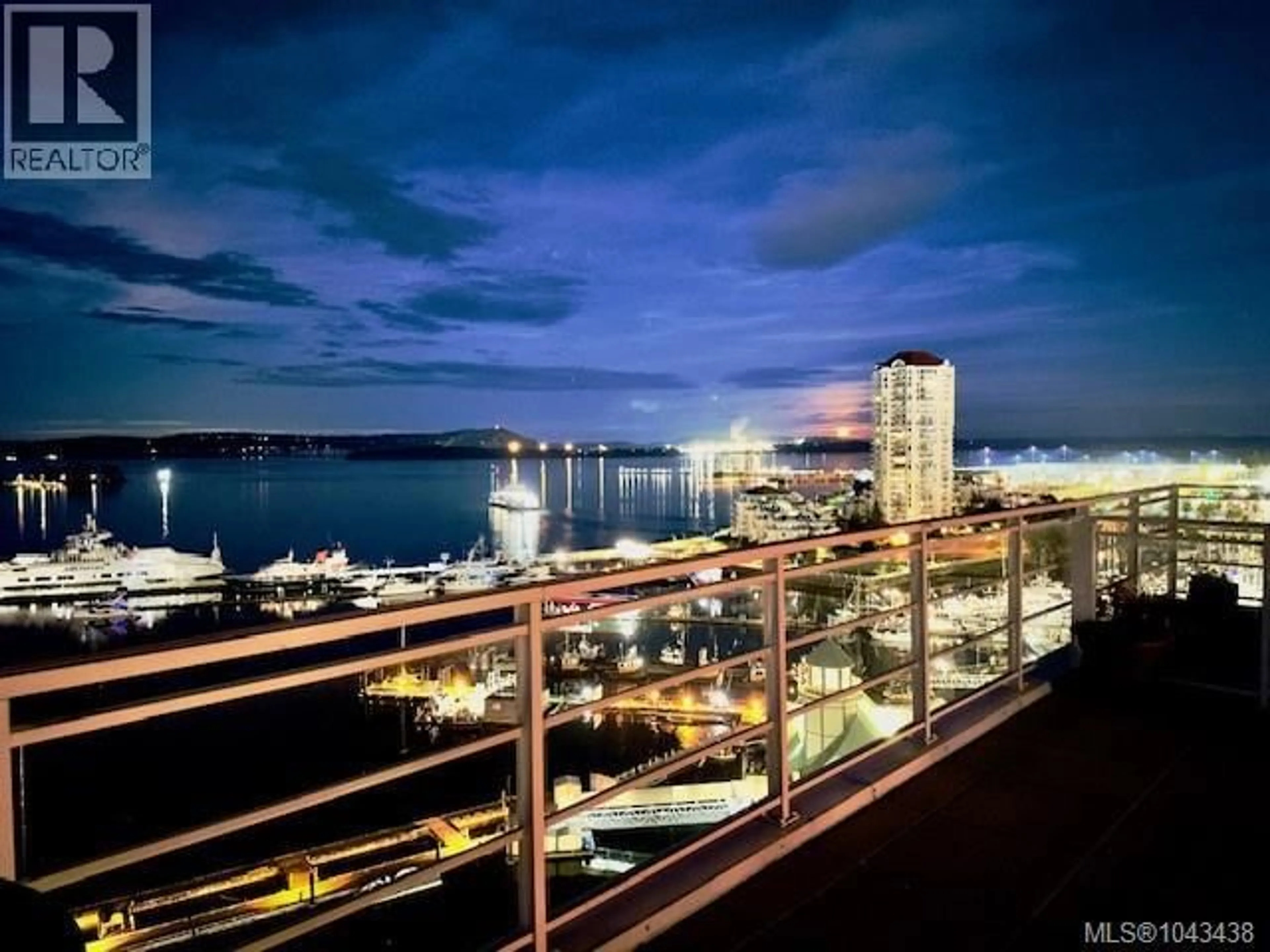 Balcony in the apartment, water/lake/river/ocean view for 805 - 38 FRONT STREET, Nanaimo British Columbia V9R0B8