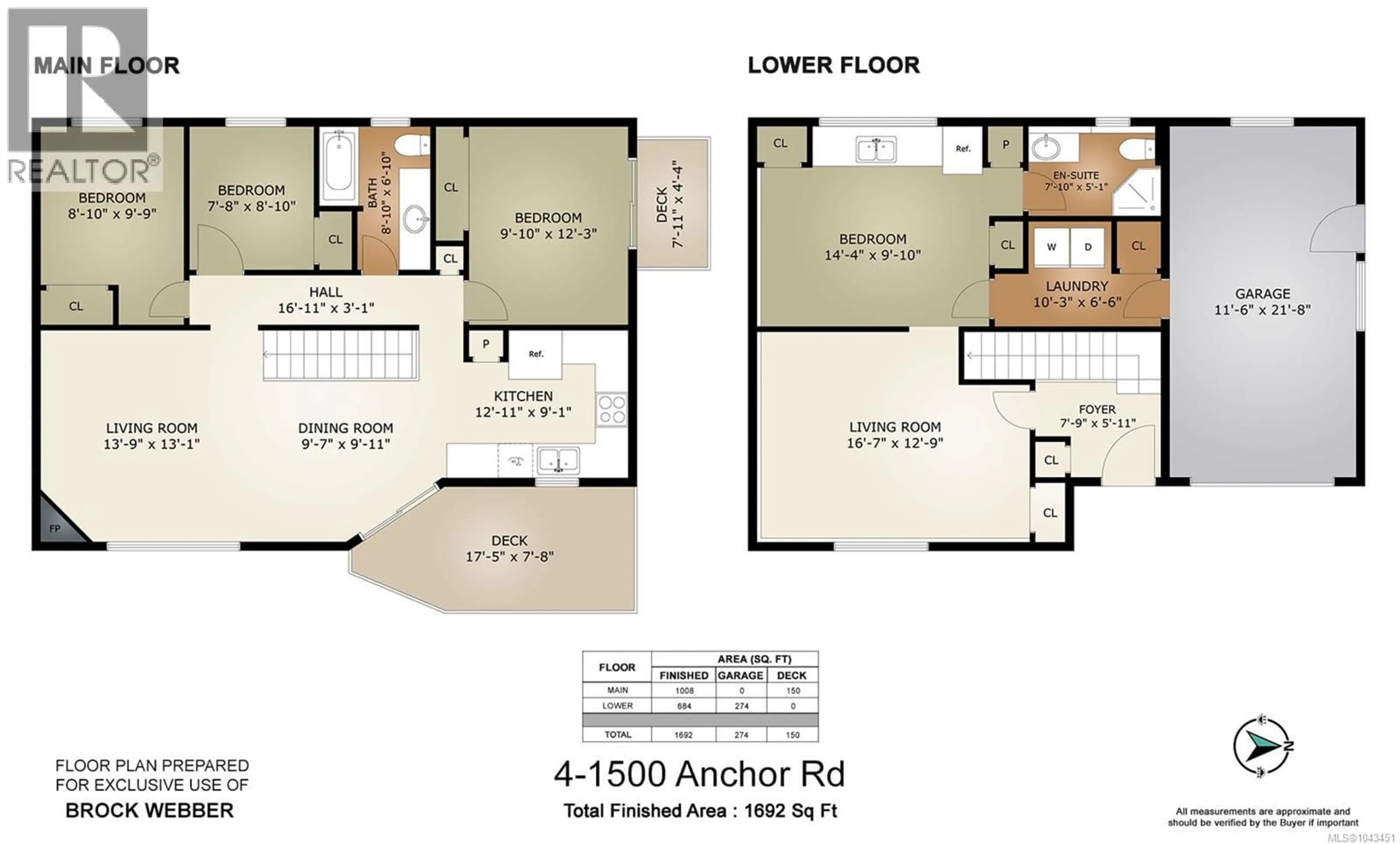 Floor plan for 4 - 1500 ANCHOR ROAD, Crofton British Columbia V0R1R0