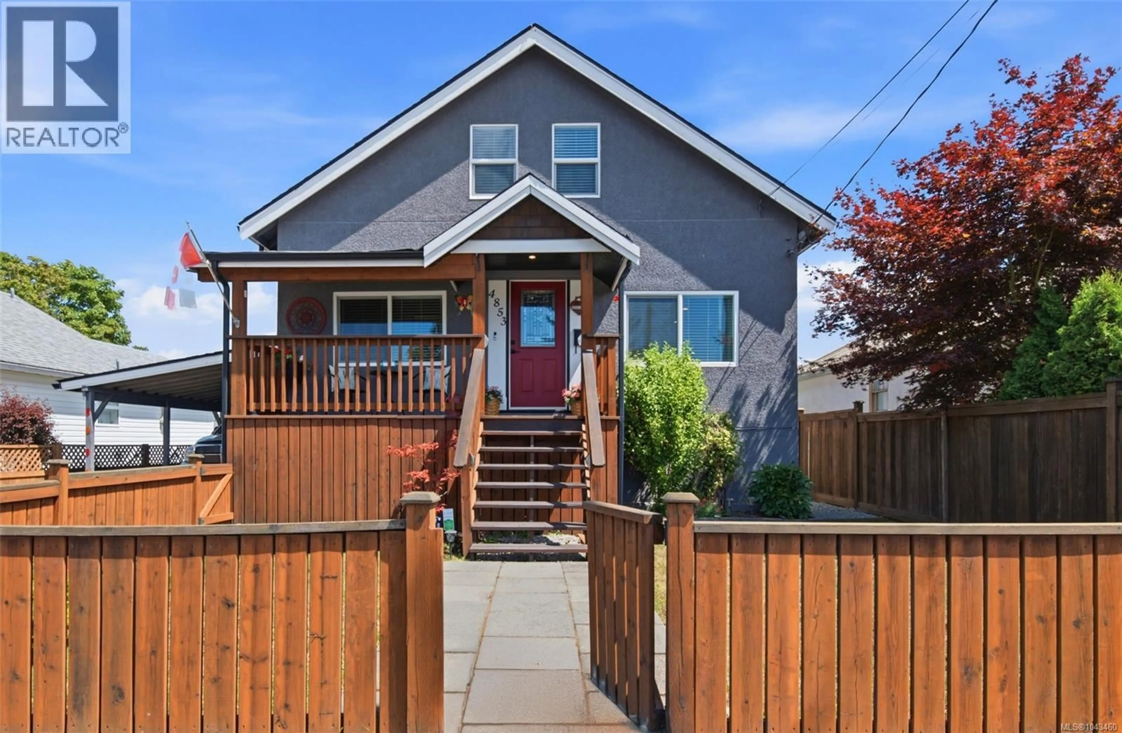 Home with vinyl exterior material, street for 4853 GERTRUDE STREET, Port Alberni British Columbia V9Y6K6