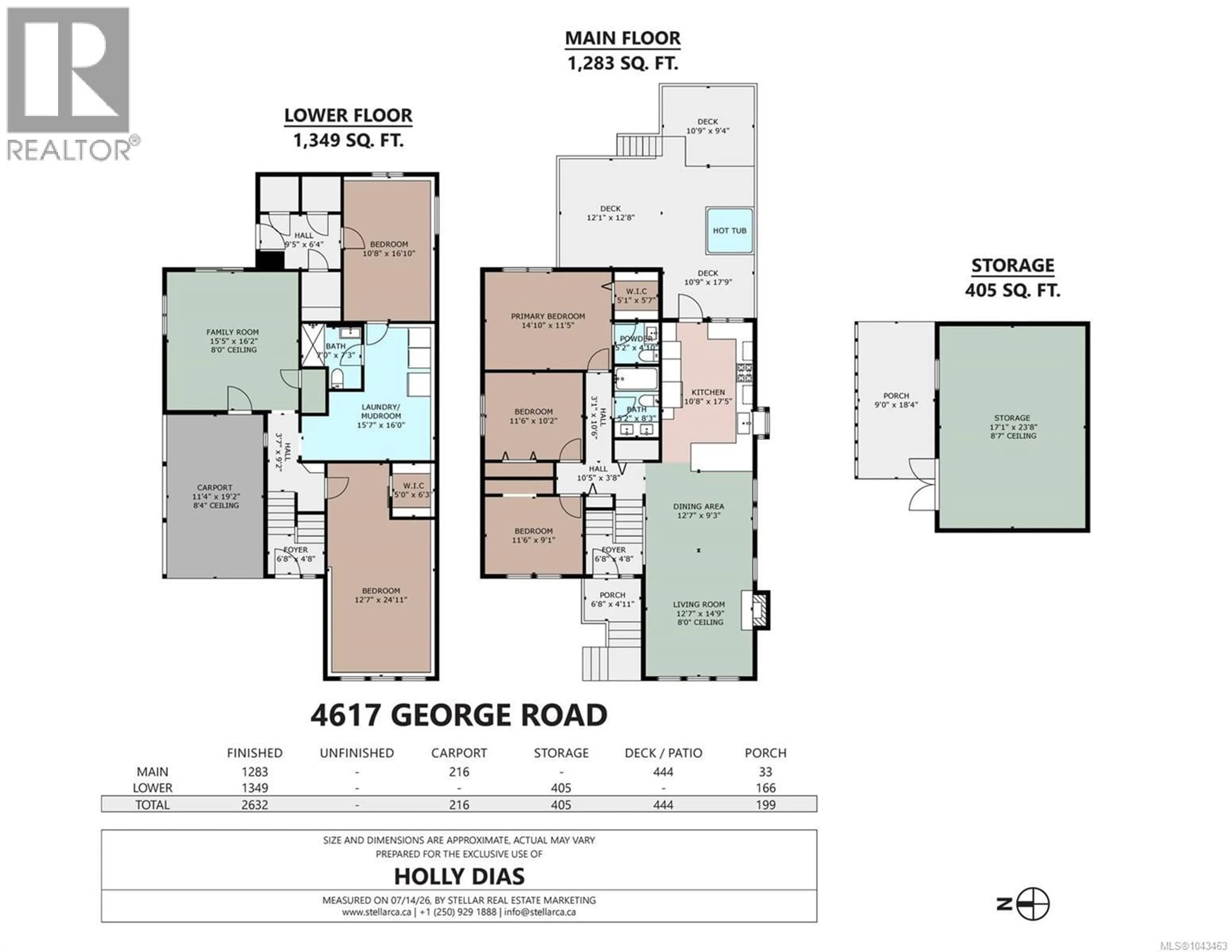 Floor plan for 4617 GEORGE ROAD, Cowichan Bay British Columbia V0R1N1