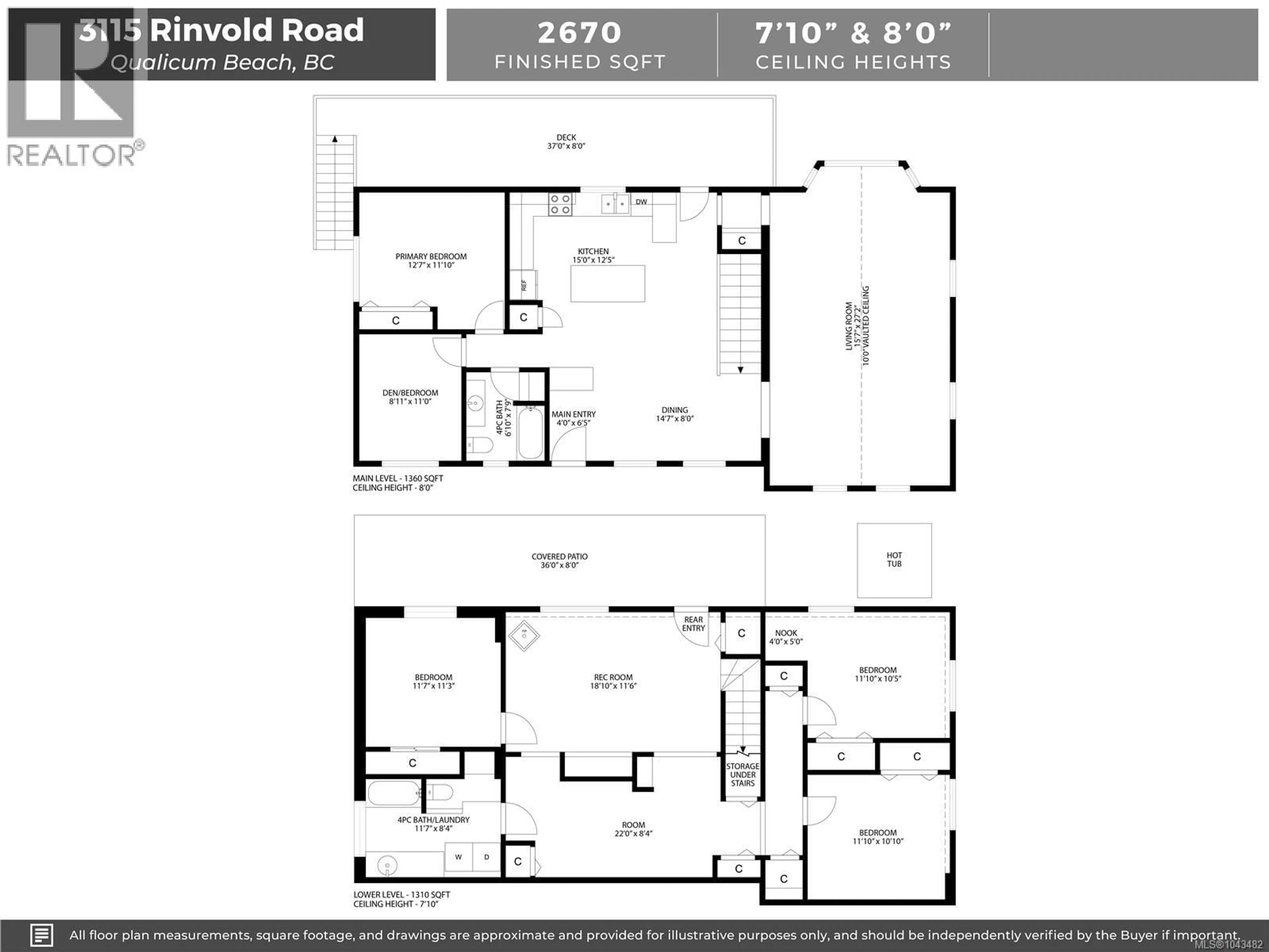 Floor plan for 3115 RINVOLD ROAD, Hilliers British Columbia V9K1X3
