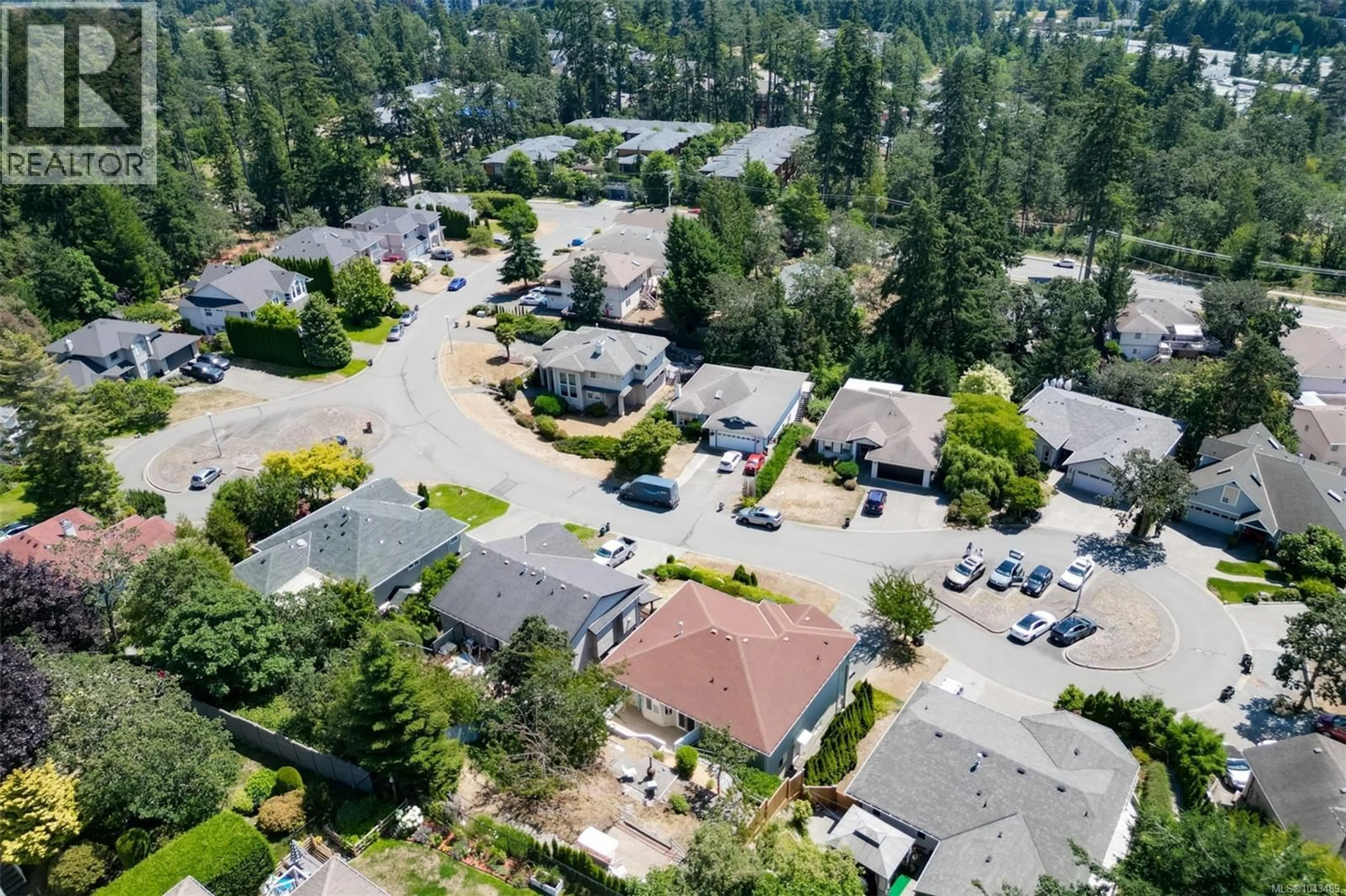 A pic from outside/outdoor area/front of a property/back of a property/a pic from drone, street for 2304 KAMI COURT, View Royal British Columbia V9E1L3
