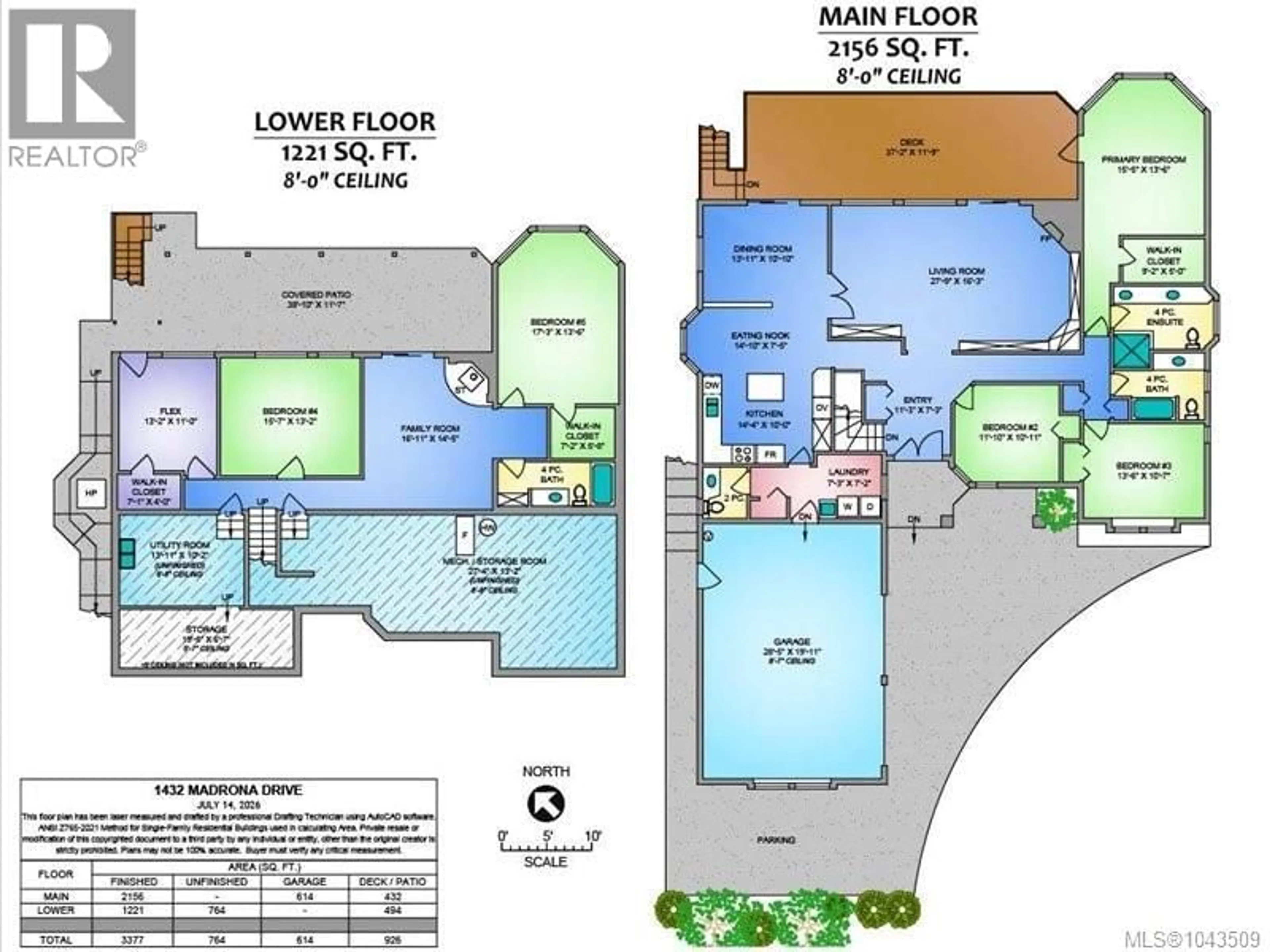 Floor plan for 1432 MADRONA DRIVE, Nanoose Bay British Columbia V9P9C9