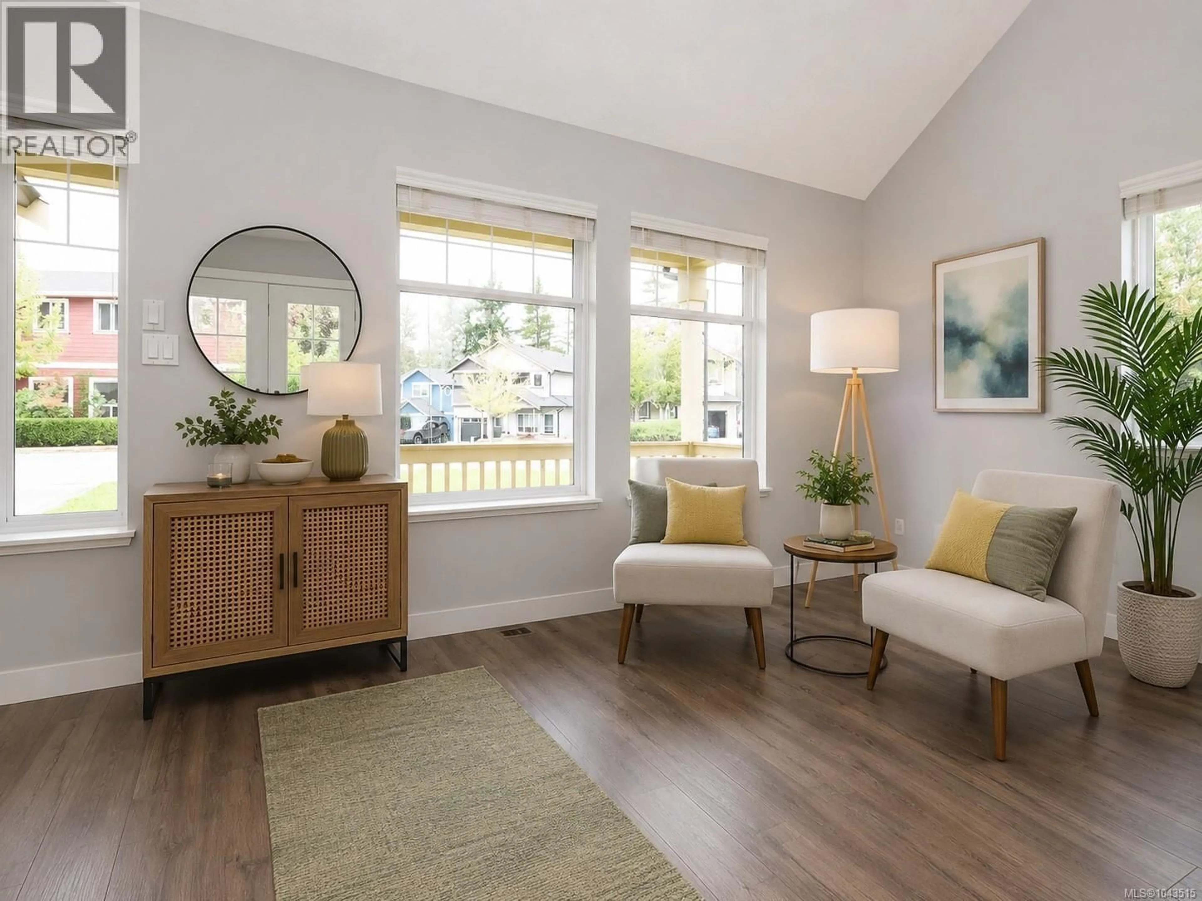 Living room with furniture, wood/laminate floor for 951 KINGLET PLACE, Langford British Columbia V9C0B4