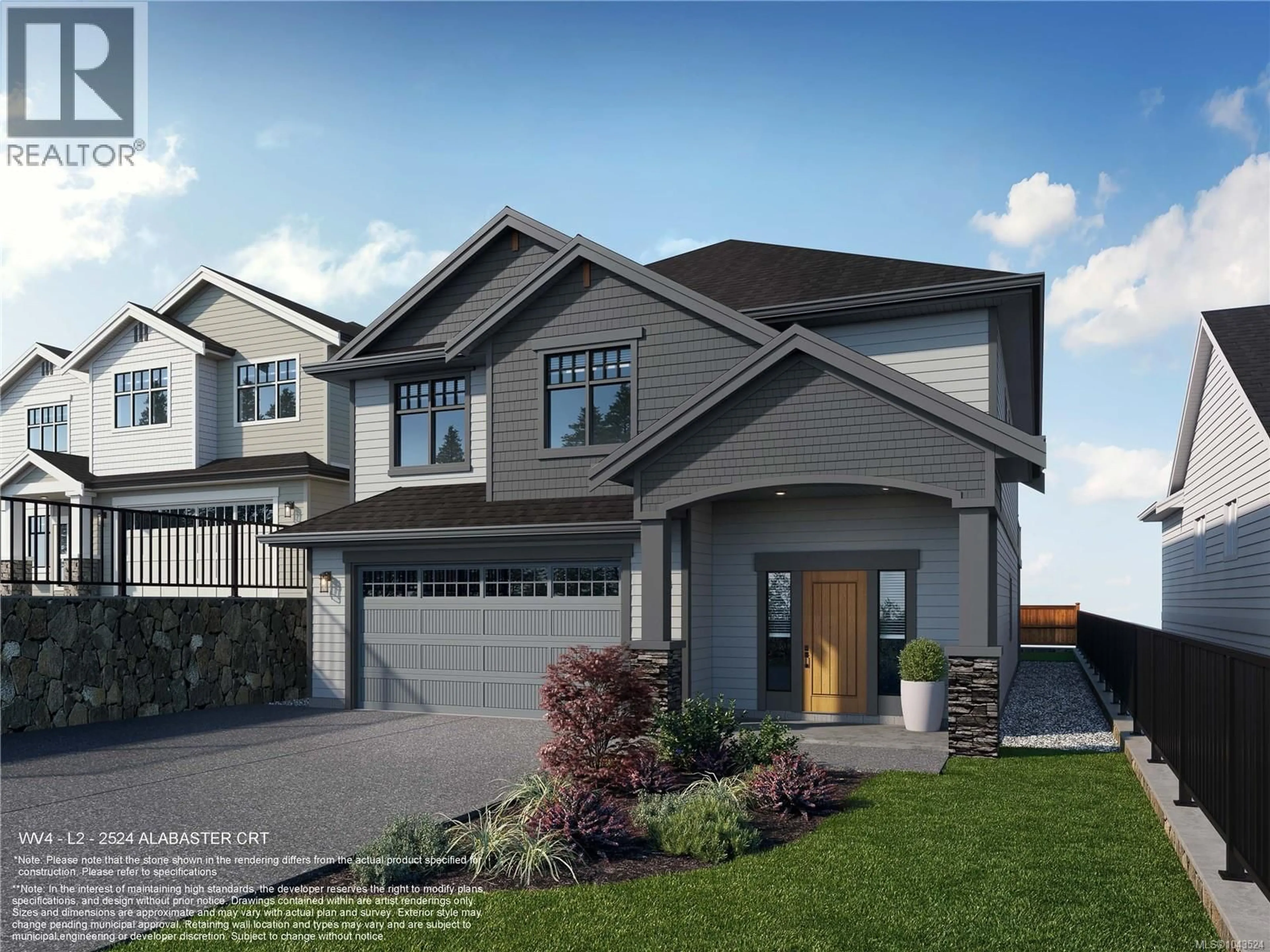Home with vinyl exterior material, street for 2524 ALABASTER COURT, Langford British Columbia V9B5N1