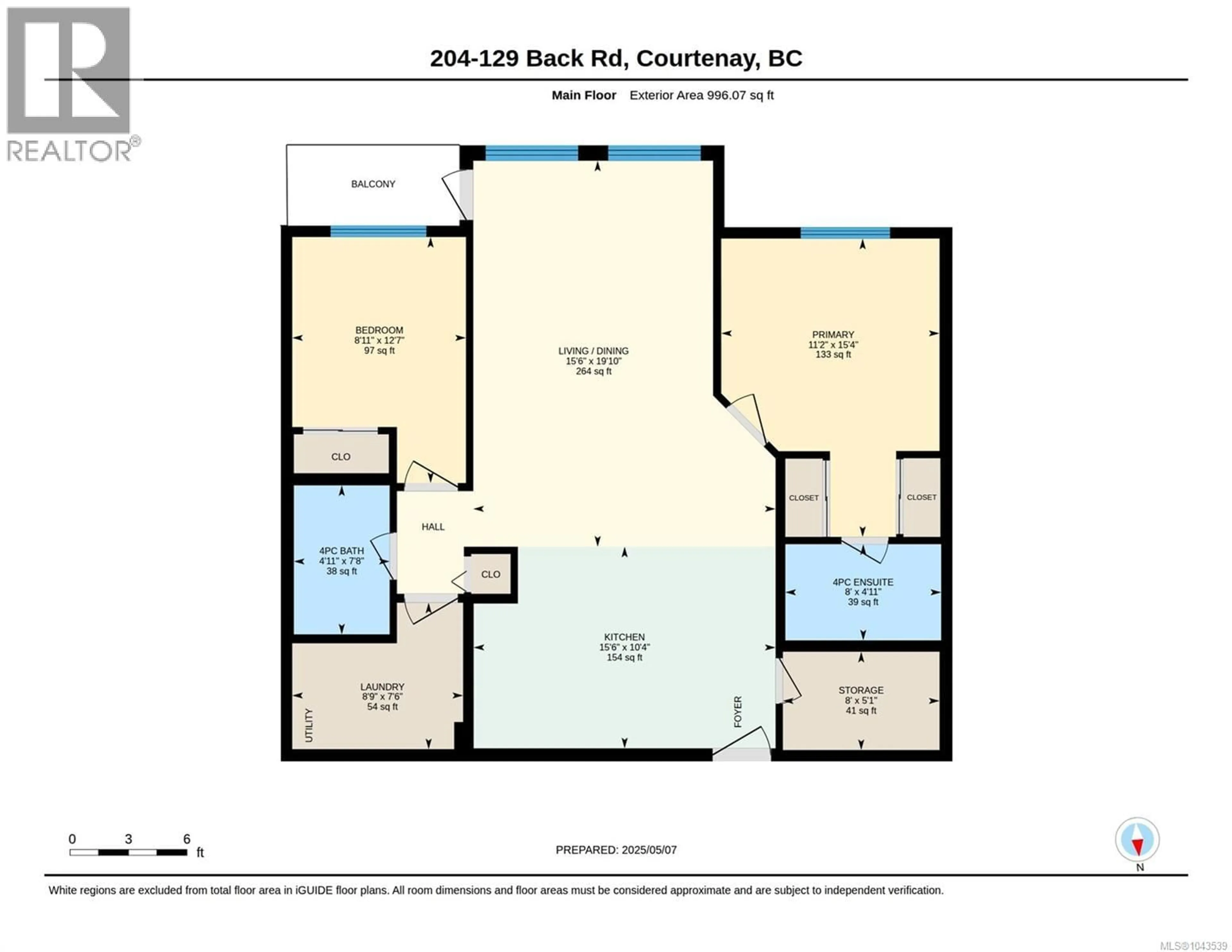 Floor plan for 204 - 129 BACK ROAD, Courtenay British Columbia V9N3W5