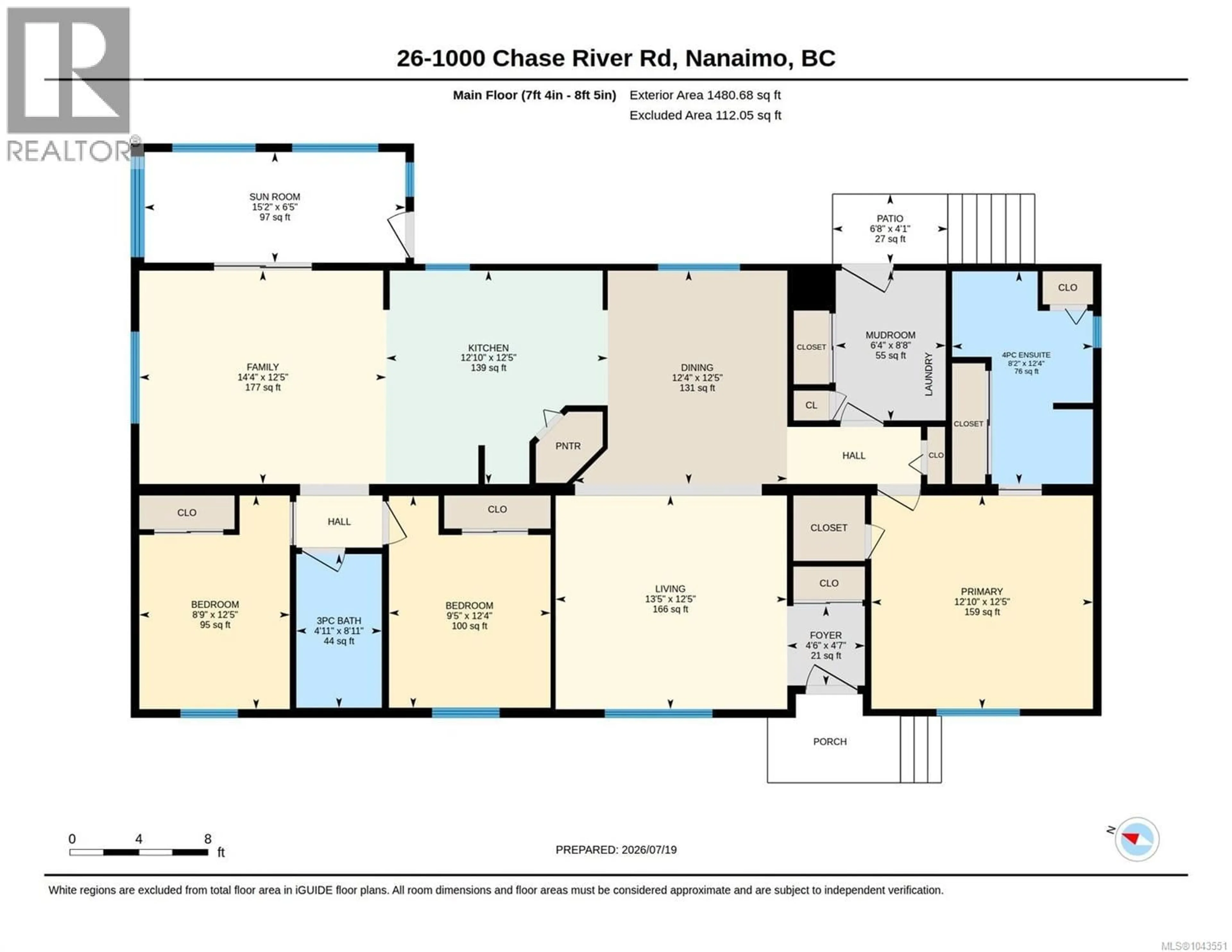 Floor plan for 26 - 1000 CHASE RIVER ROAD, Nanaimo British Columbia V9R6L8
