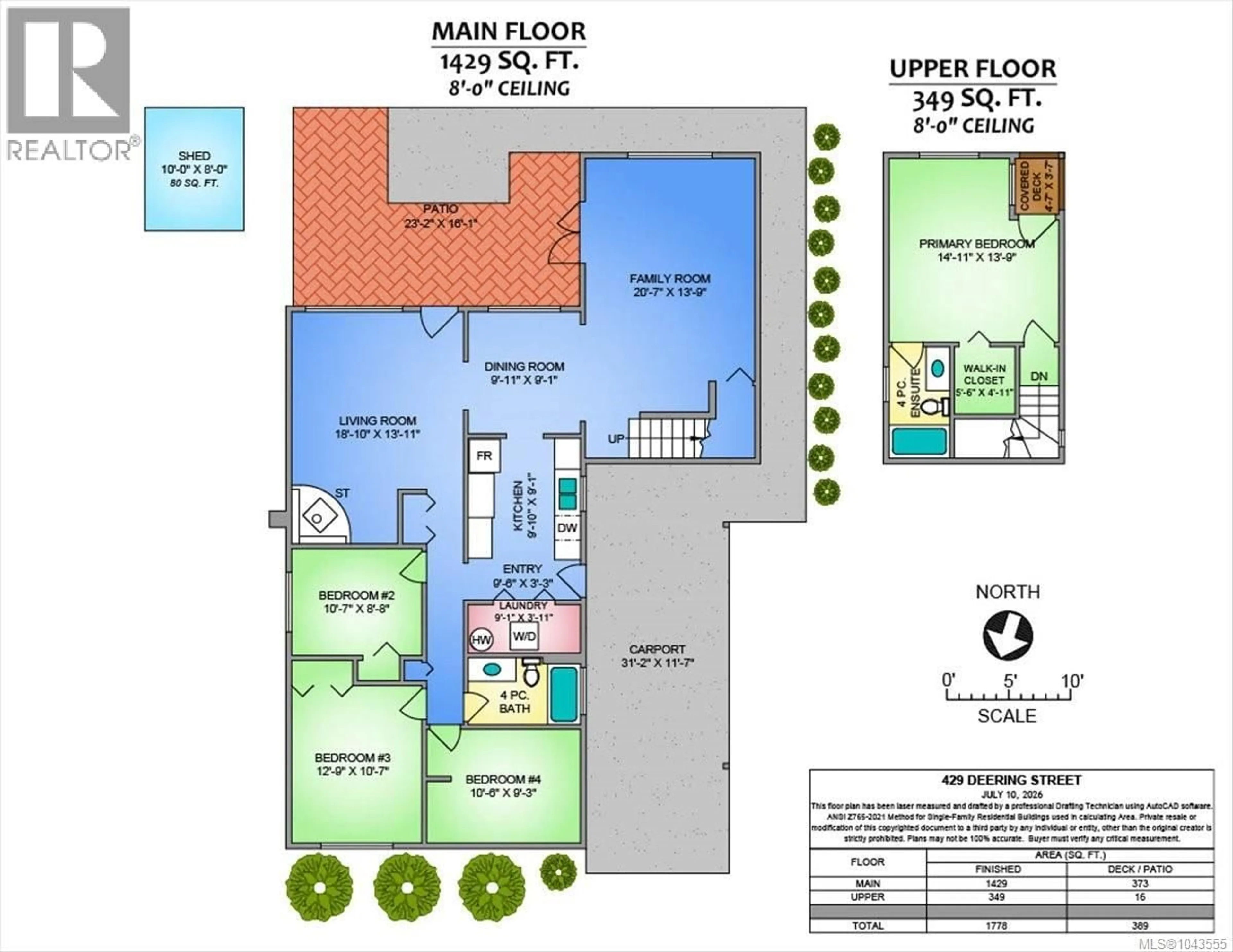Floor plan for 429 DEERING STREET, Nanaimo British Columbia V9R6E5