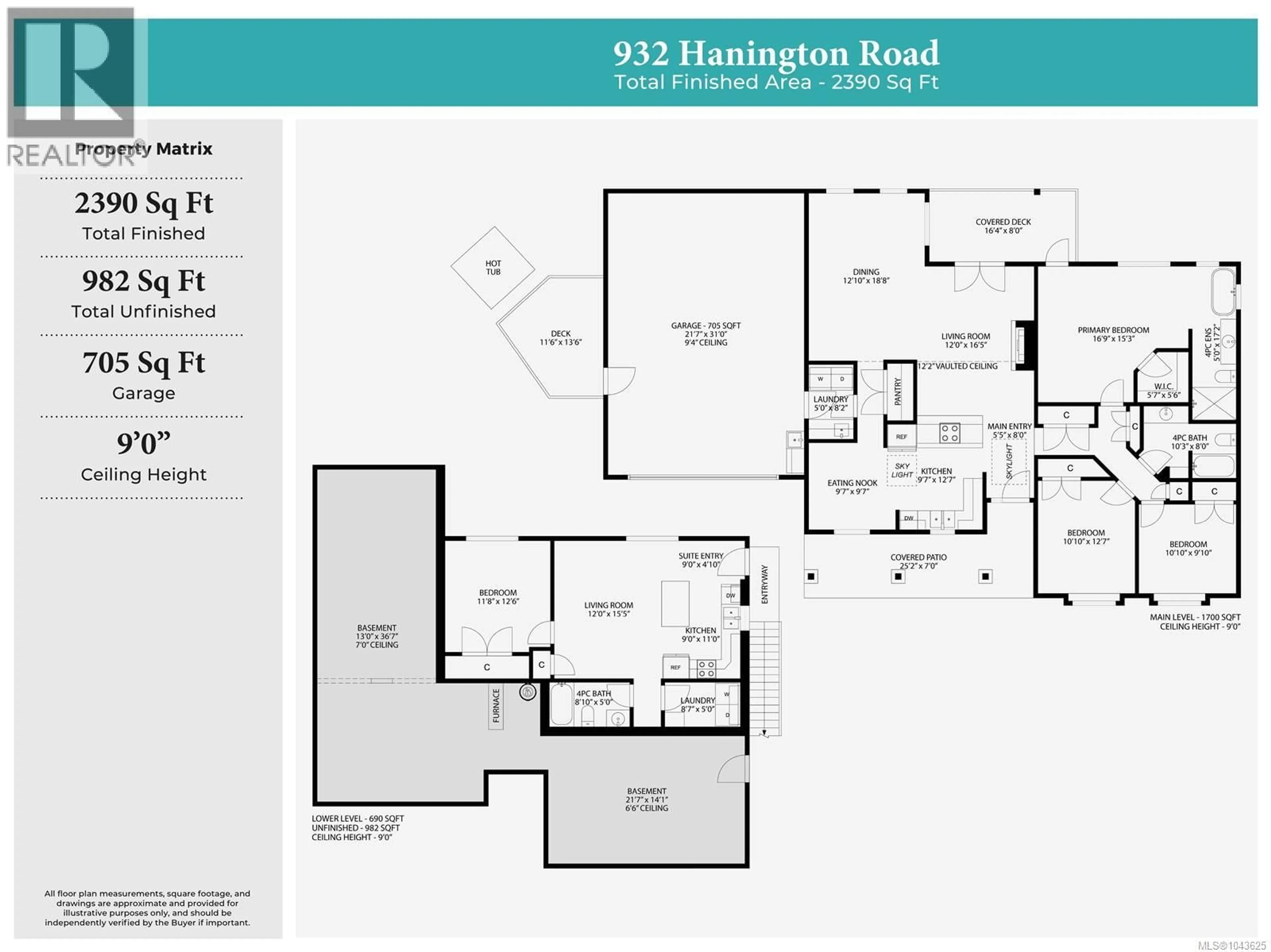 Floor plan for 932 HANINGTON ROAD, Ladysmith British Columbia V9G0A4