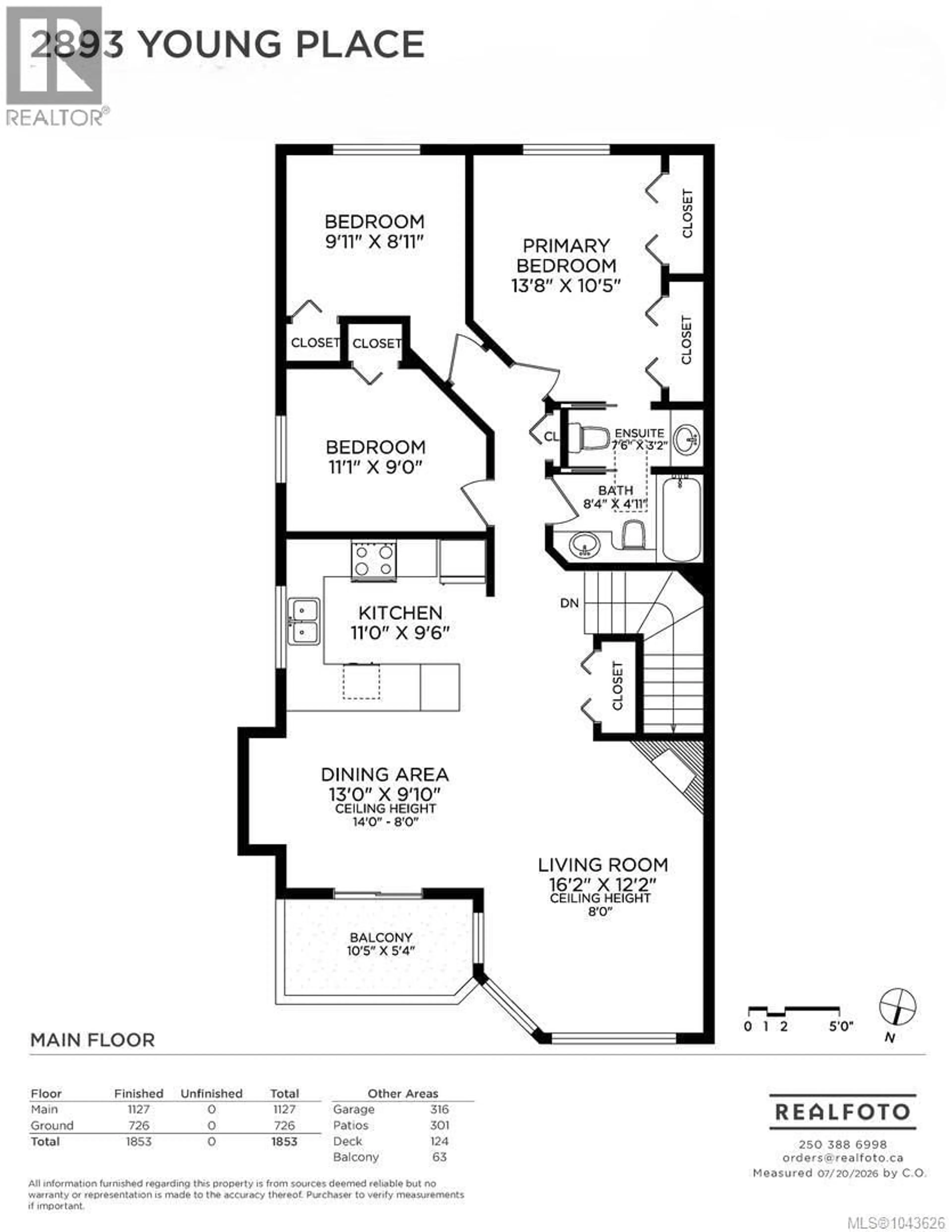 Floor plan for 2893 YOUNG PLACE, Langford British Columbia V9B6A1