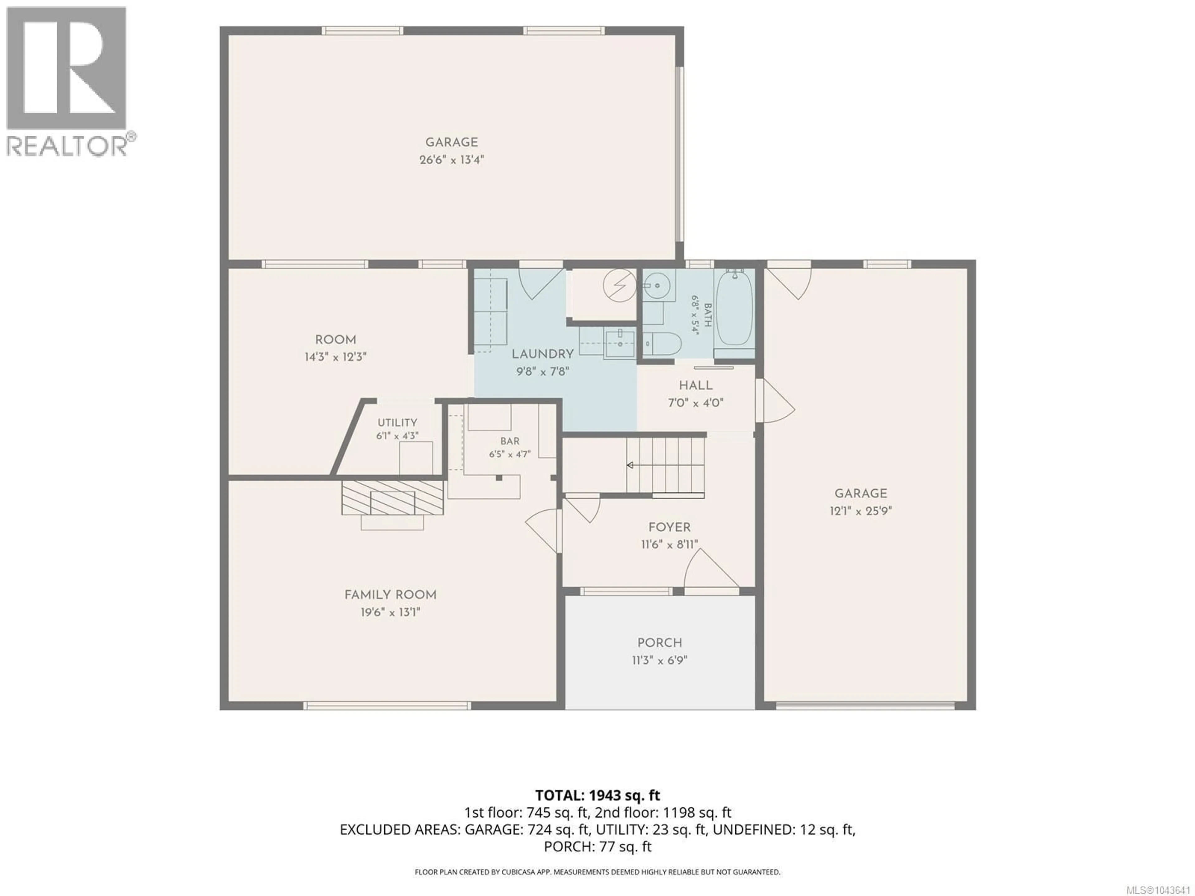 Floor plan for 430 ELIZABETH ROAD, Campbell River British Columbia V9W3R2