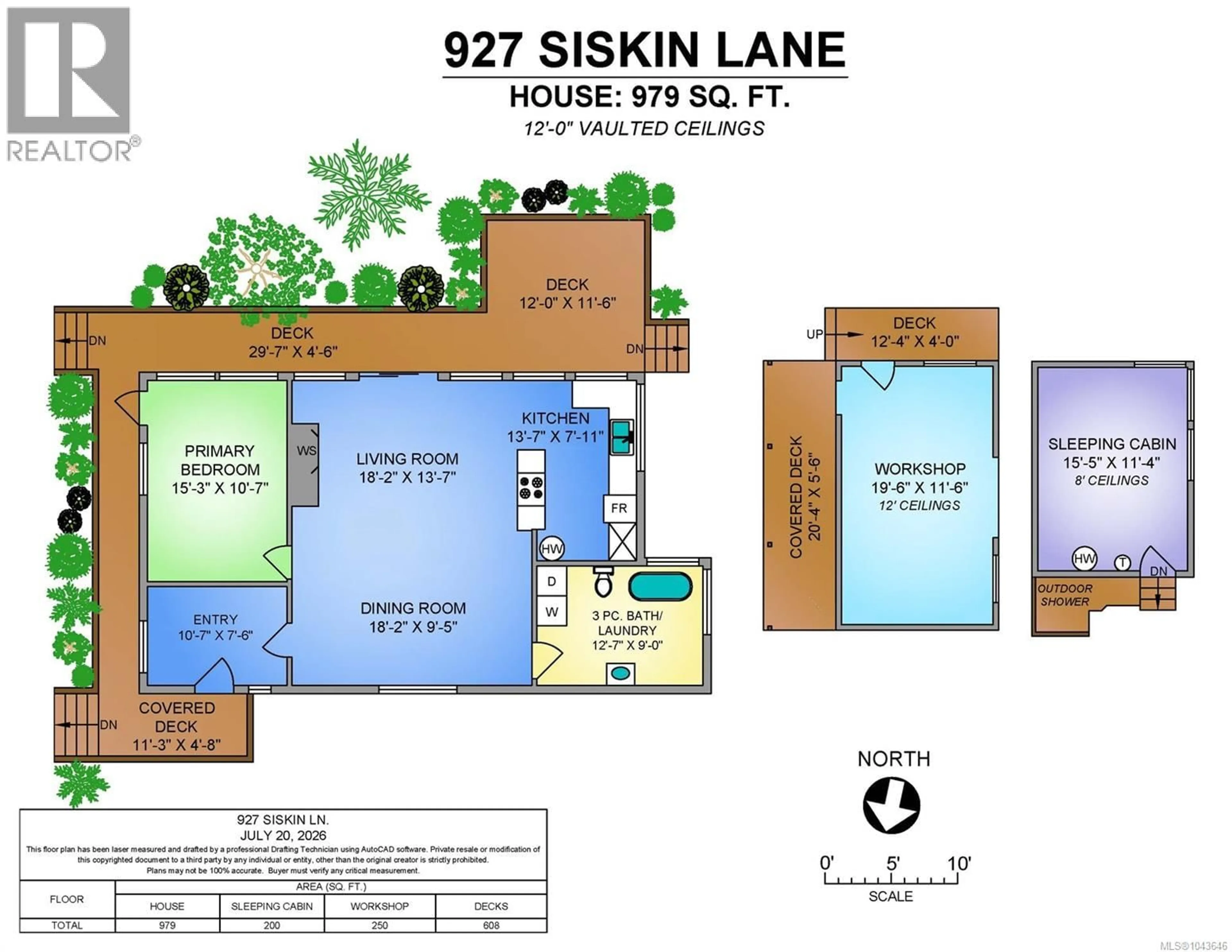 Floor plan for 927 SISKIN LANE, Cortes Island British Columbia V0P1K0