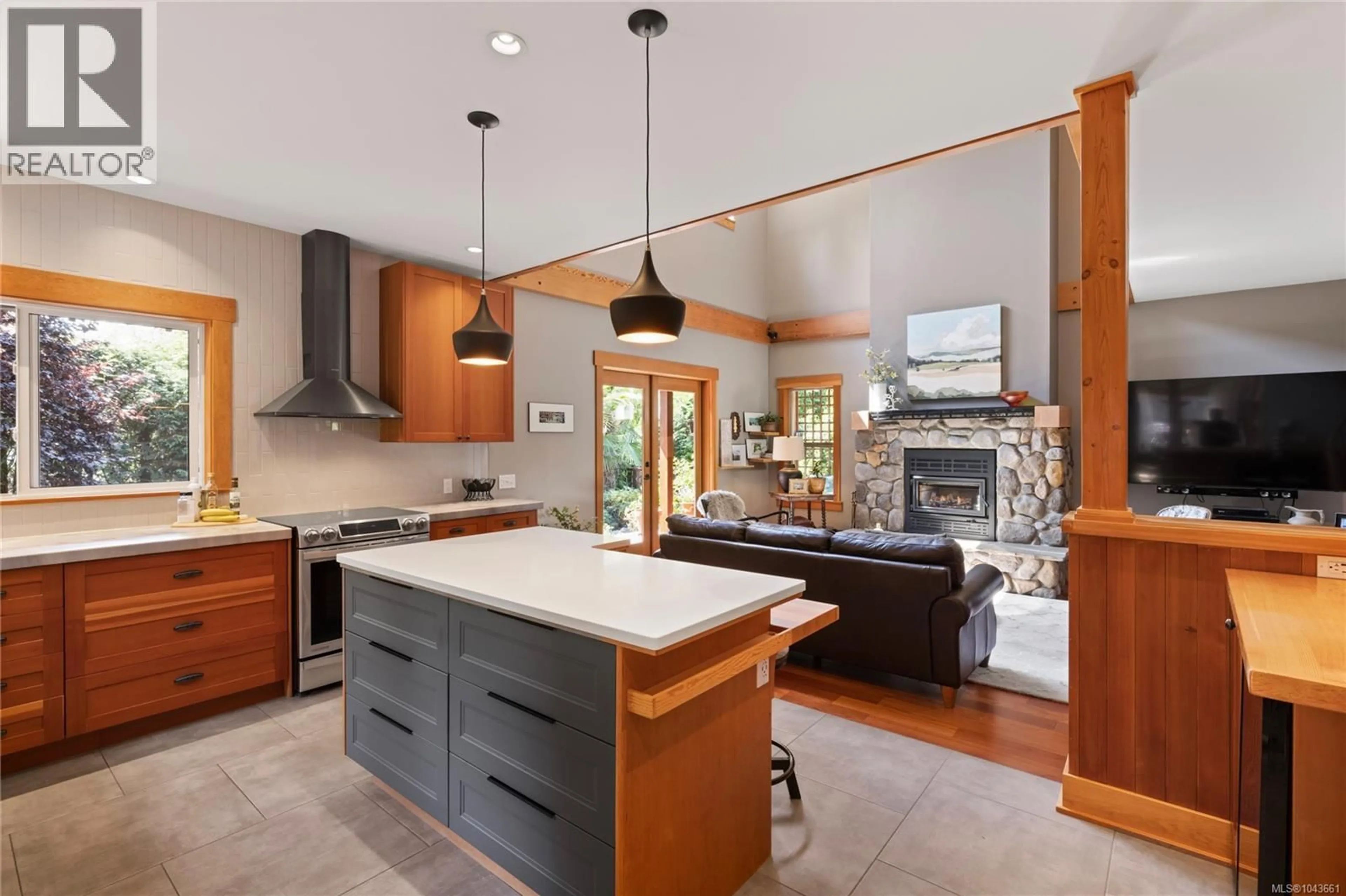 Open concept kitchen, ceramic/tile floor for 2060 BEL OAK DRIVE, Nanoose Bay British Columbia V9P9E9