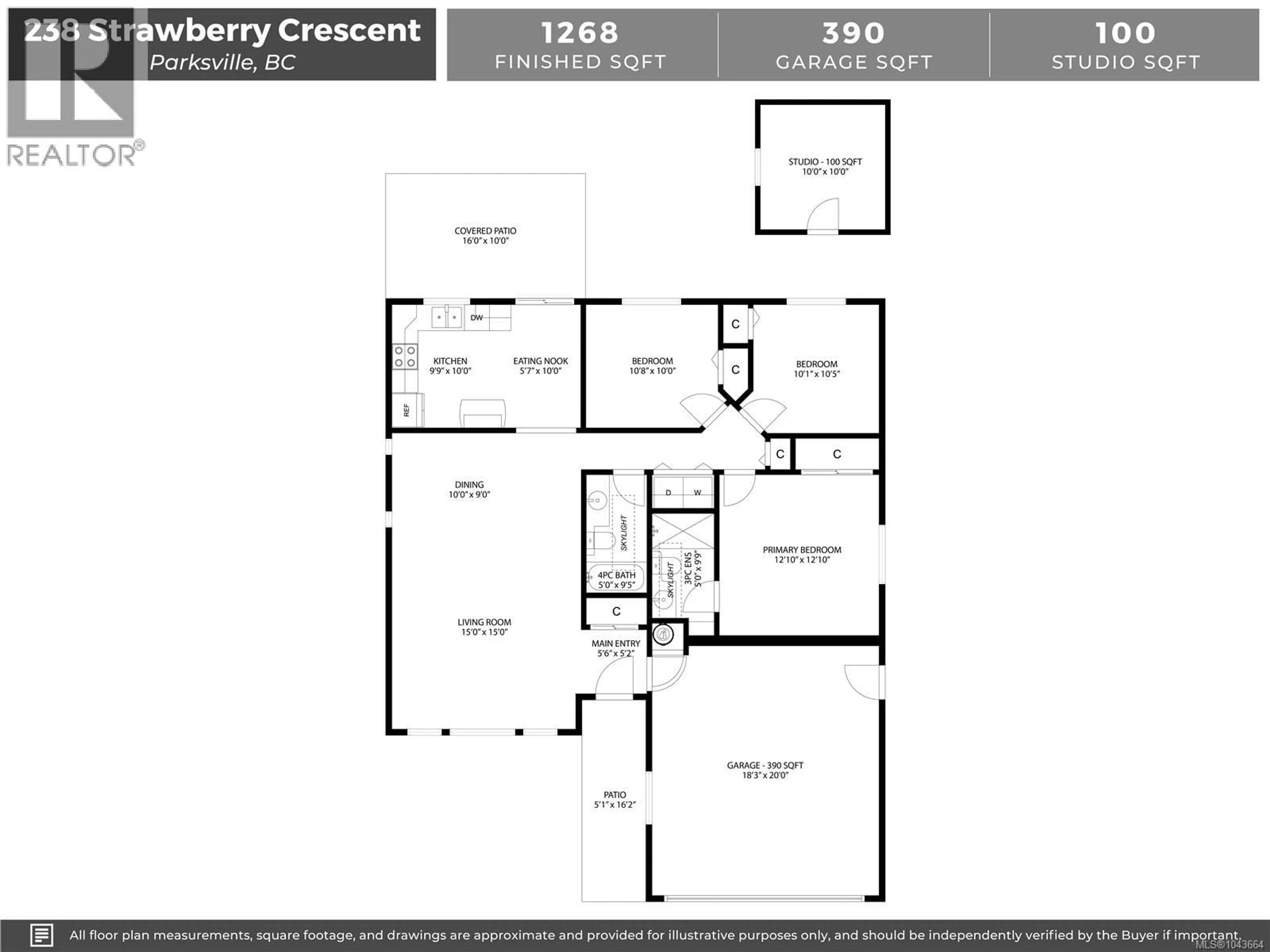 Floor plan for 238 STRAWBERRY CRESCENT, Parksville British Columbia V9P2W7