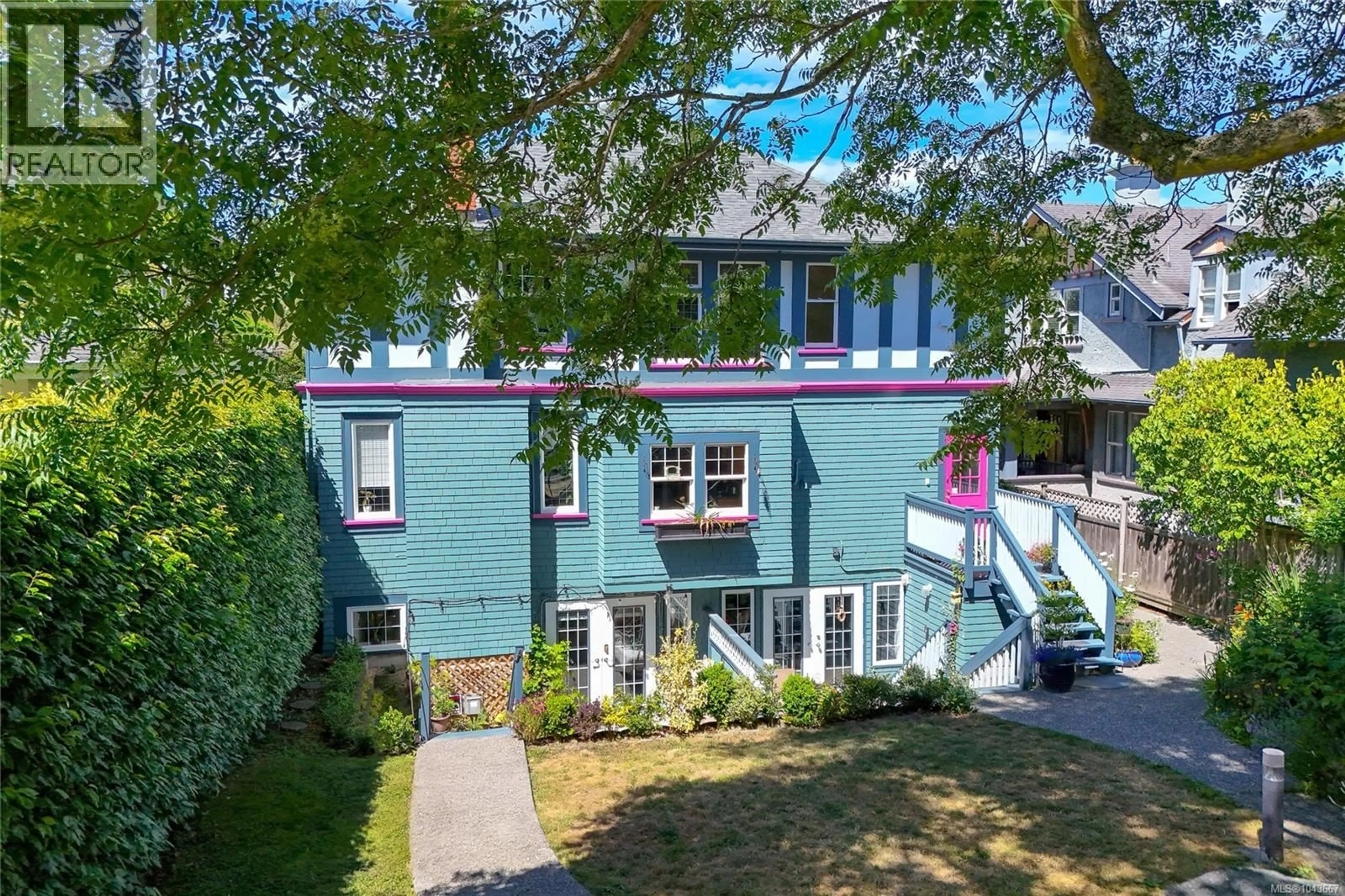 A pic from outside/outdoor area/front of a property/back of a property/a pic from drone, street for A - 609 SU'IT STREET, Victoria British Columbia V8V4C5