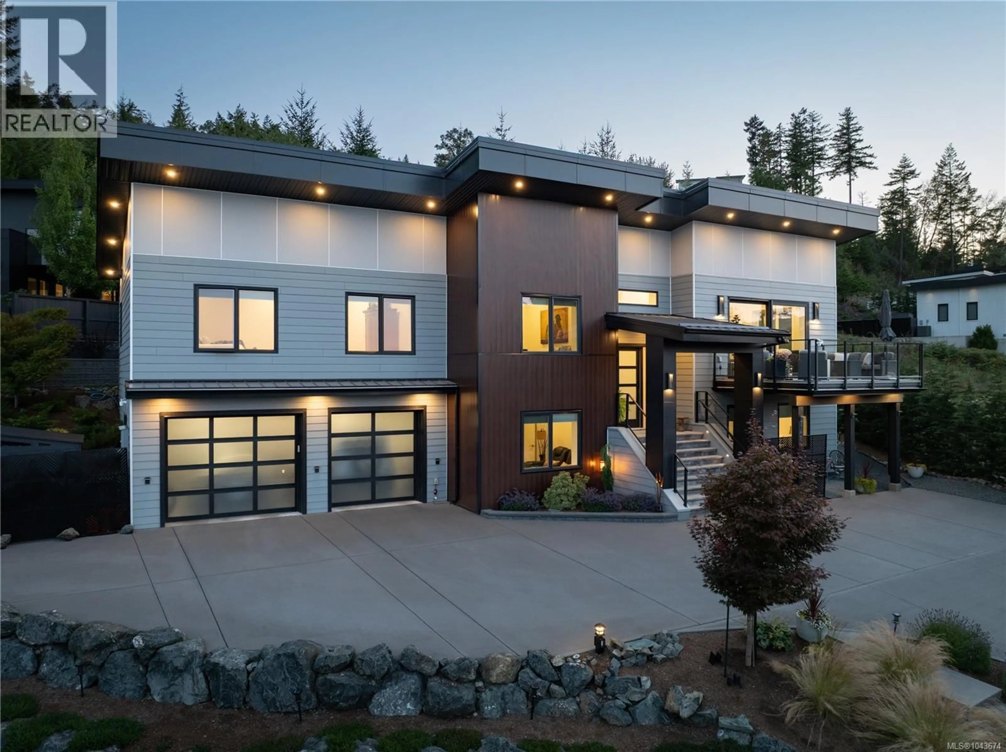 Home with brick exterior material, street for 7481 COPLEY RIDGE DRIVE, Lantzville British Columbia V0R2H0