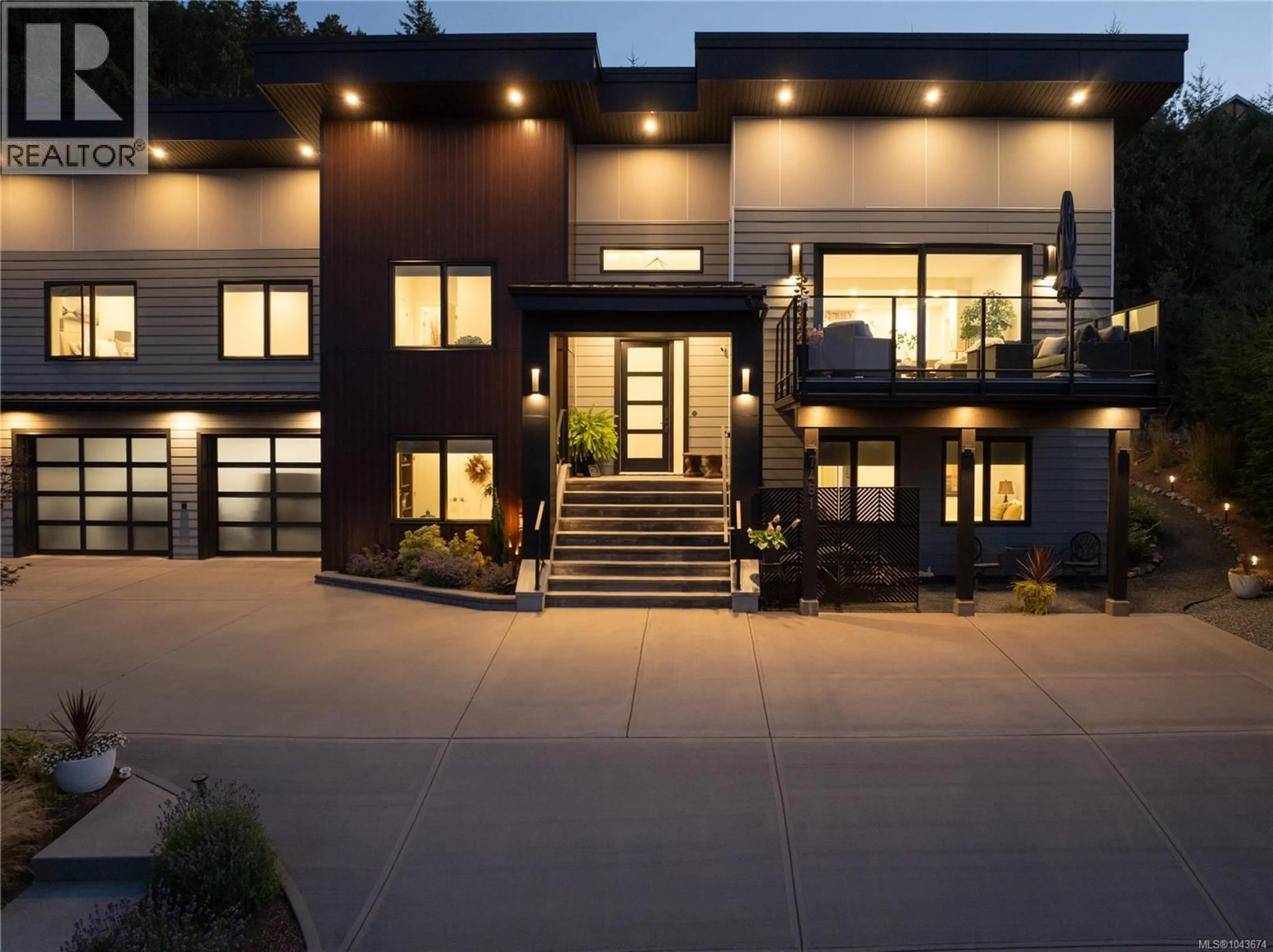 Home with brick exterior material, street for 7481 COPLEY RIDGE DRIVE, Lantzville British Columbia V0R2H0