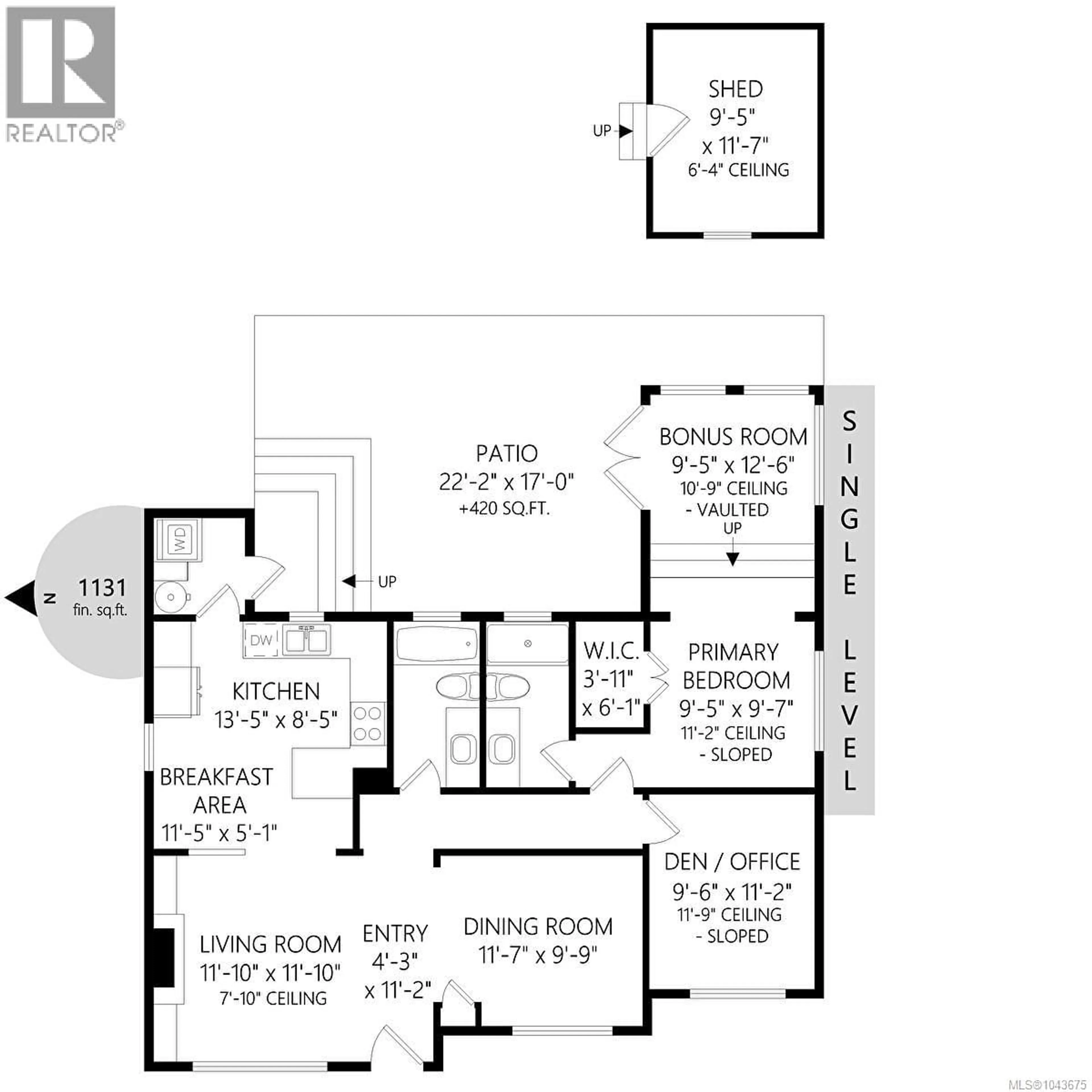 Floor plan for 10107 THIRD STREET, Sidney British Columbia V8L3B4