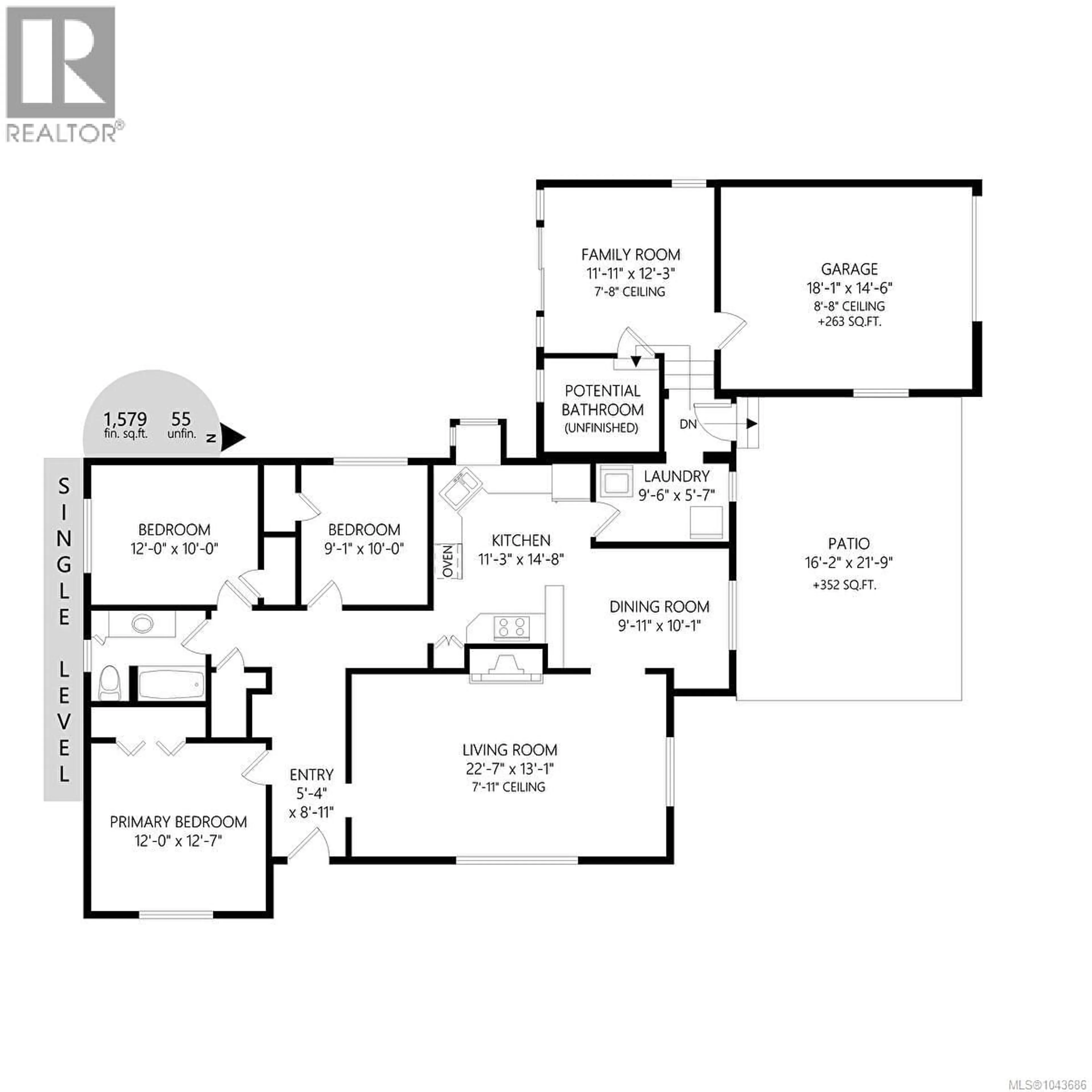 Floor plan for 3830 PALO ALTO STREET, Saanich British Columbia V8P4S3