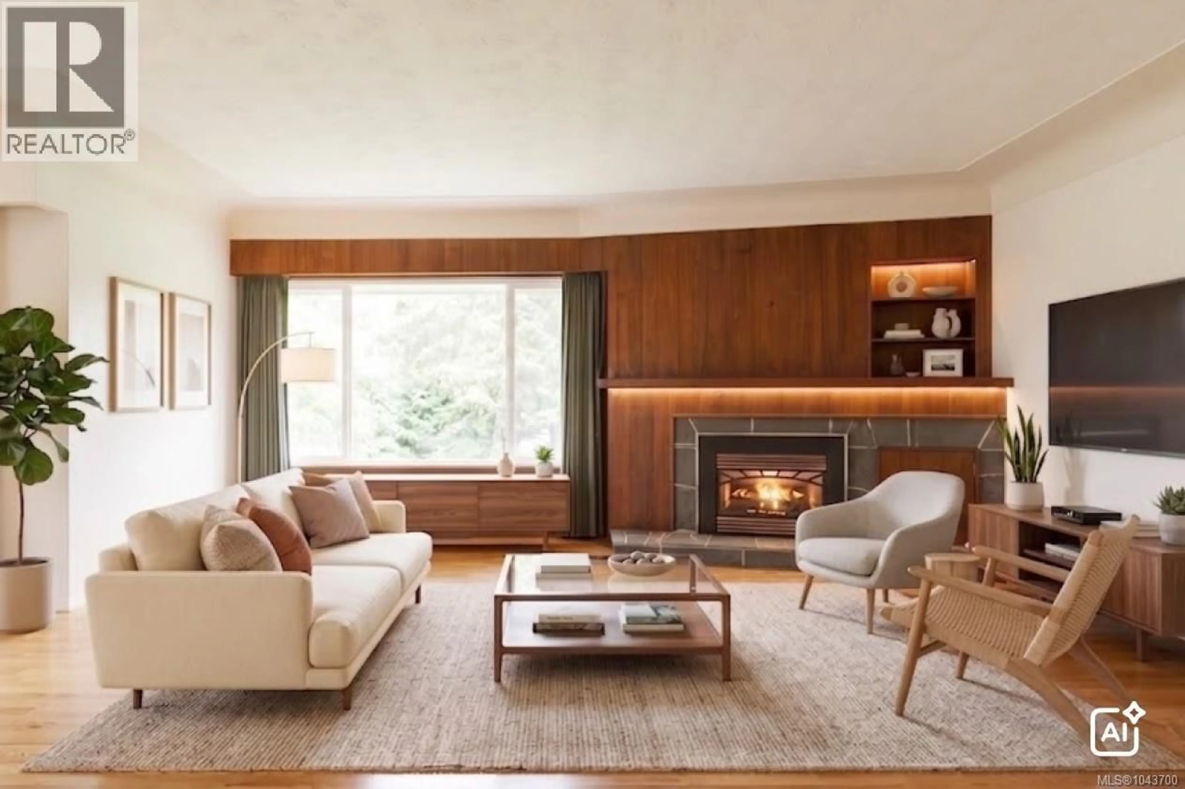 Living room with furniture, wood/laminate floor for 1794 BARRIE ROAD, Saanich British Columbia V8N2W7