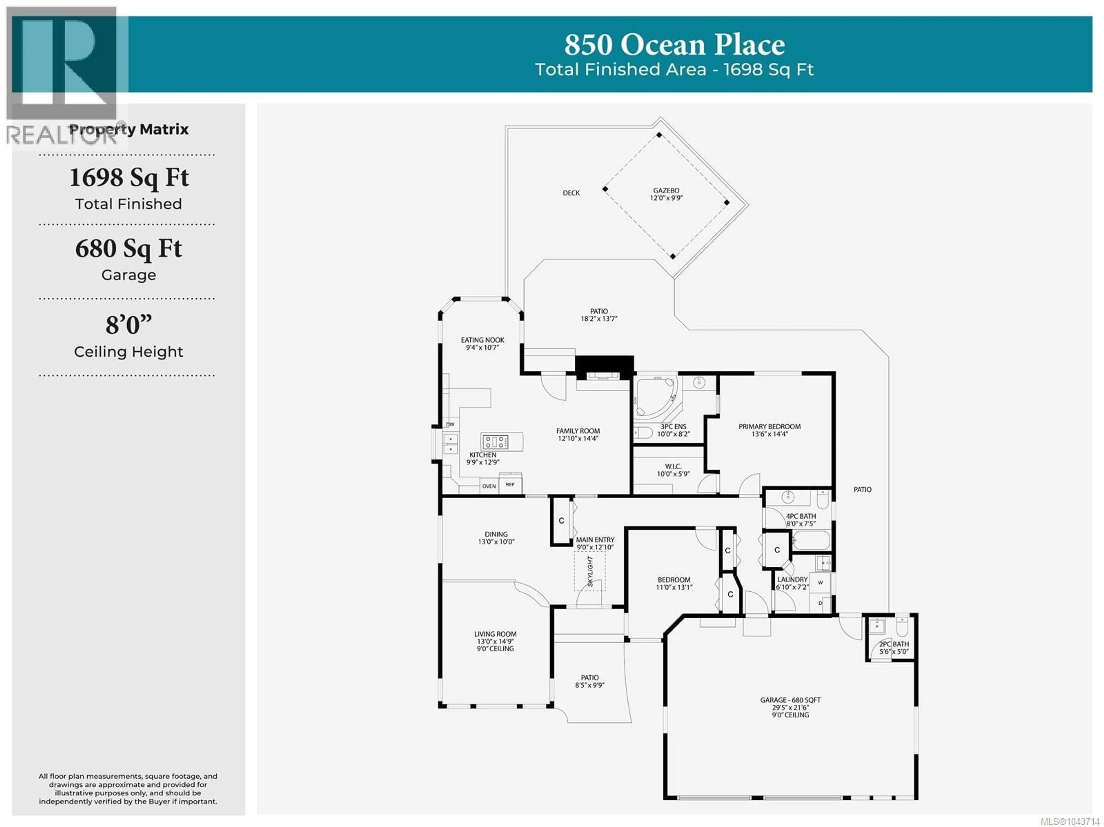 Floor plan for 850 OCEAN PLACE, French Creek British Columbia V9P1Z9