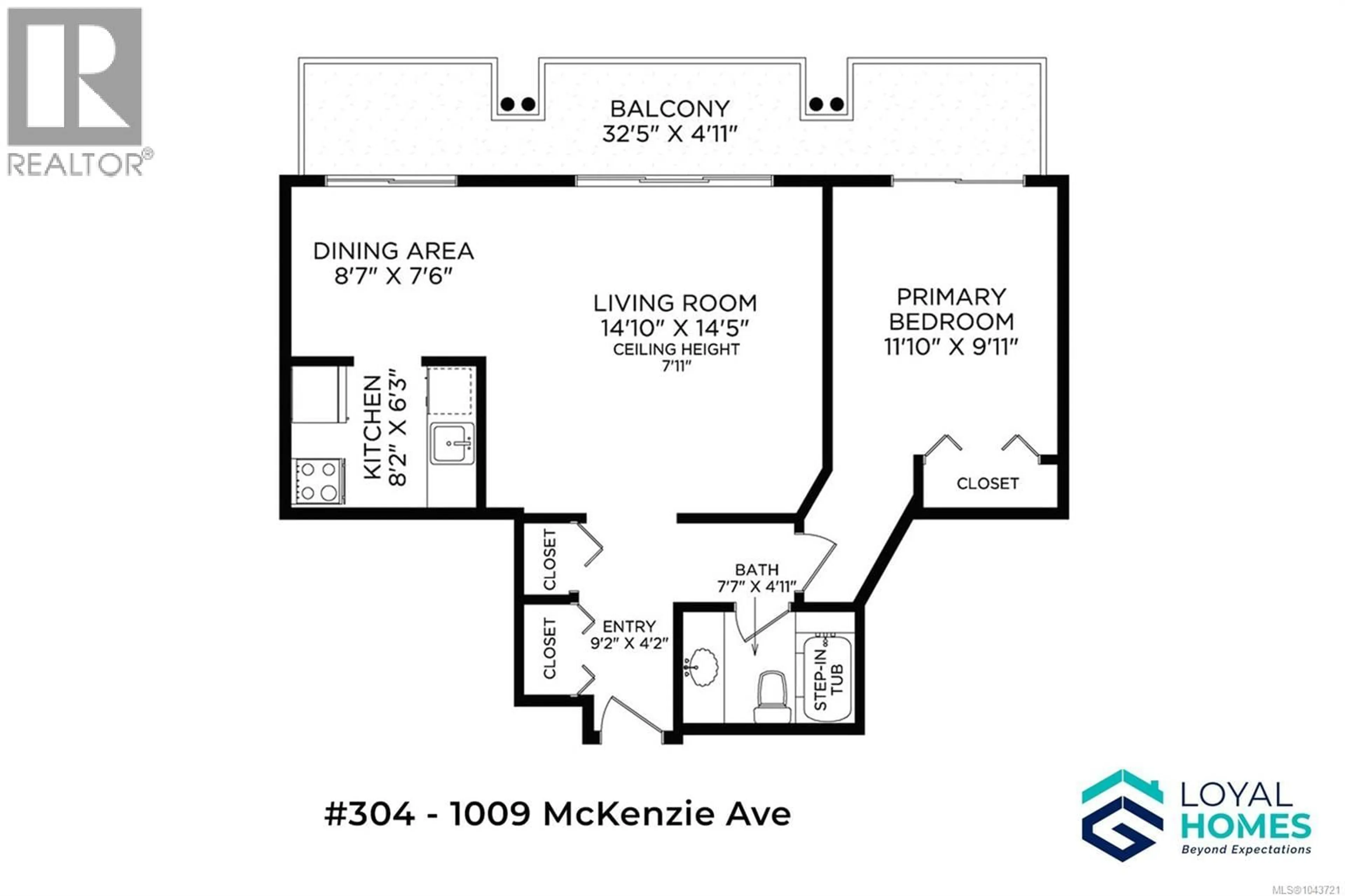 Floor plan for 304 - 1009 MCKENZIE AVENUE, Saanich British Columbia V8X4B1