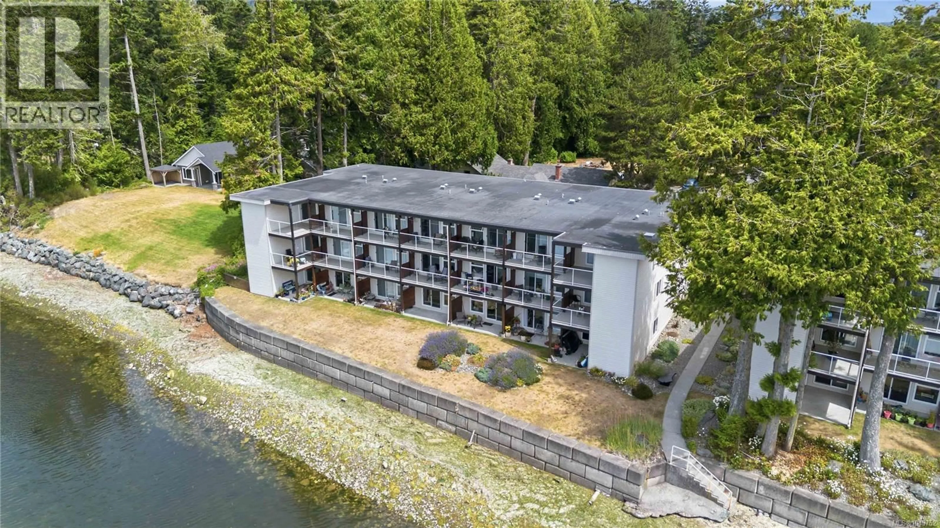 A pic from outside/outdoor area/front of a property/back of a property/a pic from drone, building for 4 - 1986 GLENIDLE ROAD, Sooke British Columbia V9Z0B1
