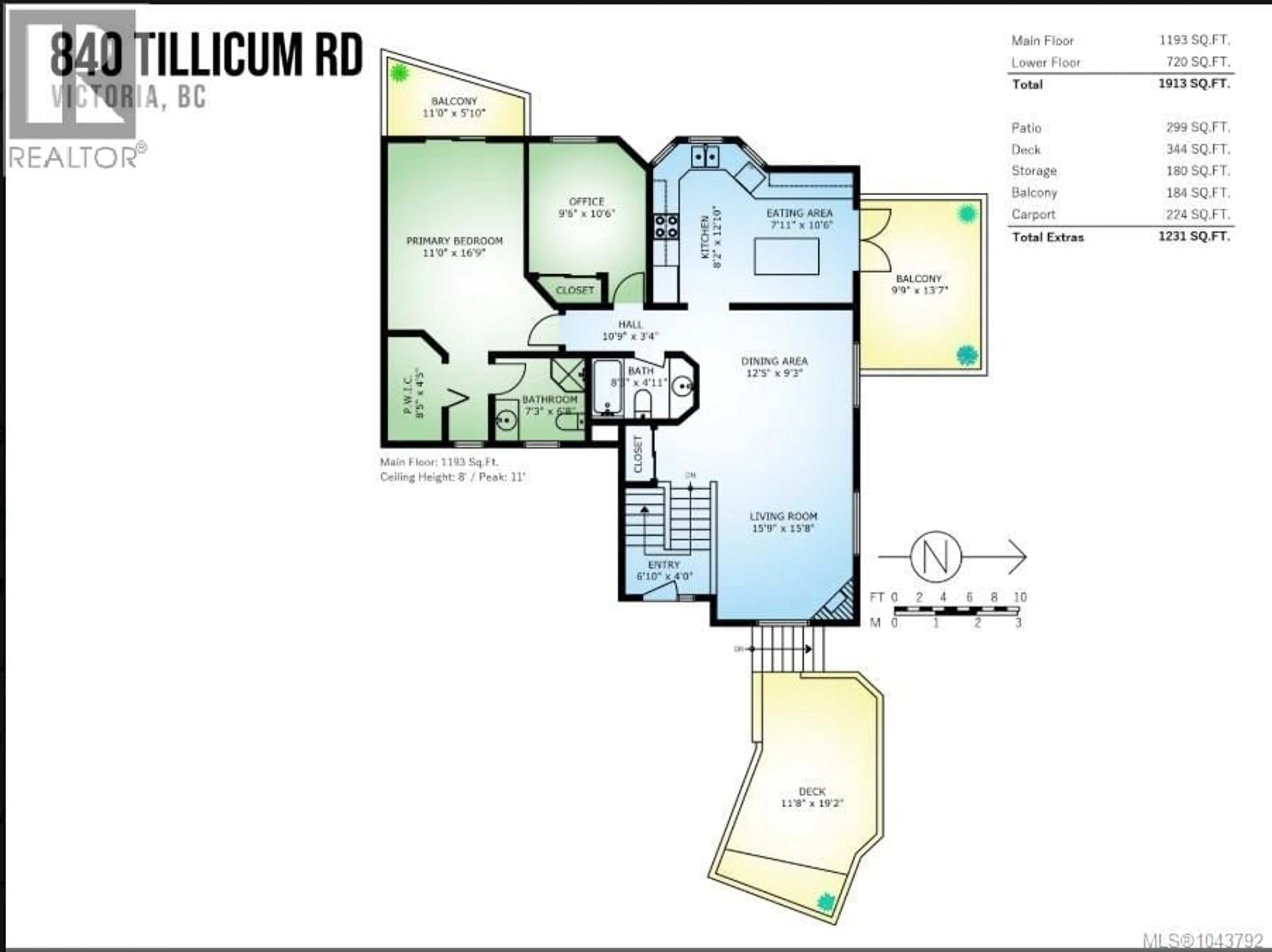 Floor plan for 840 TILLICUM ROAD, Esquimalt British Columbia V9A1Z7