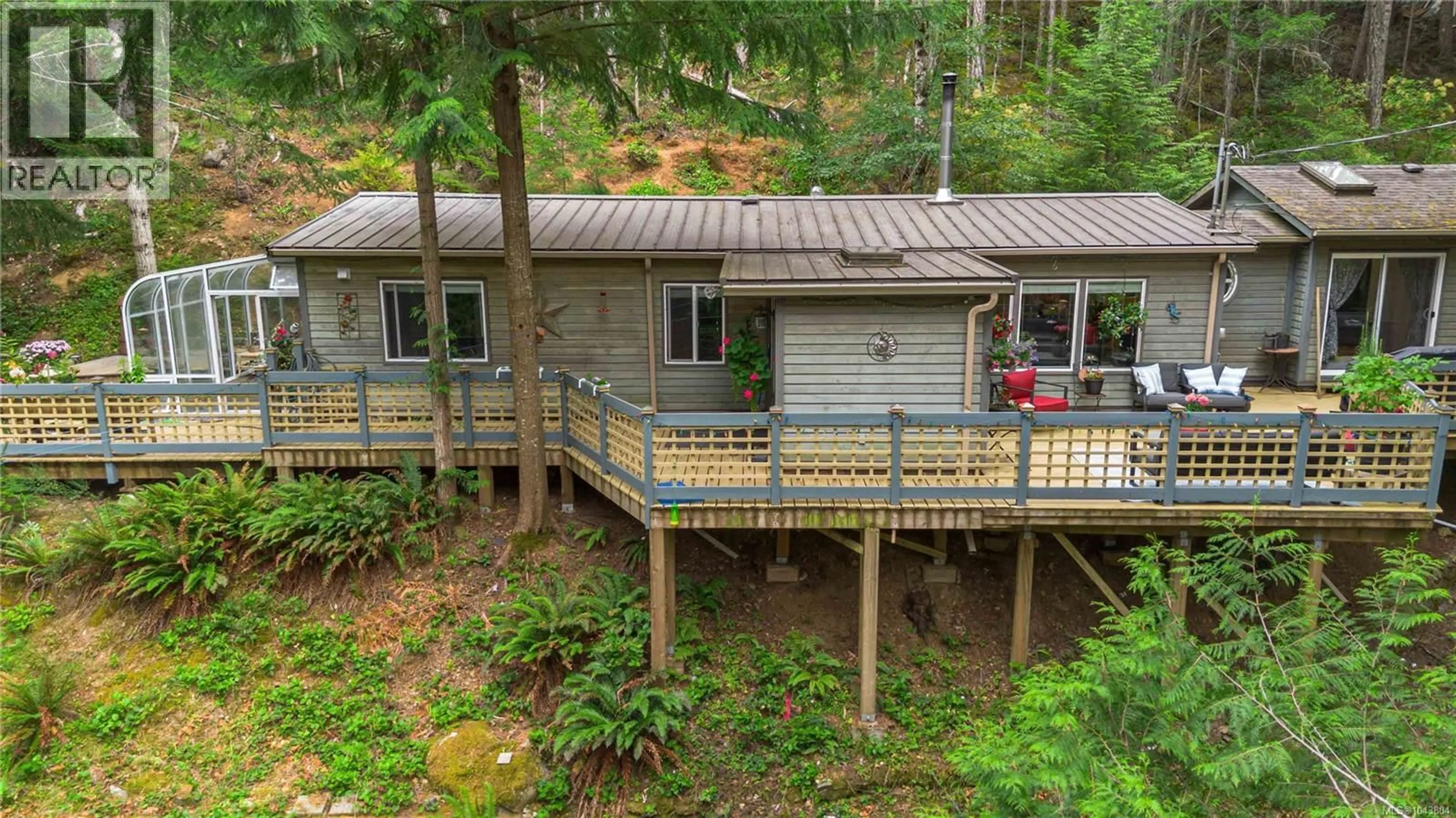 A pic from outside/outdoor area/front of a property/back of a property/a pic from drone, forest/trees view for 4731 MCVICKER ROAD, Metchosin British Columbia V9C4C7