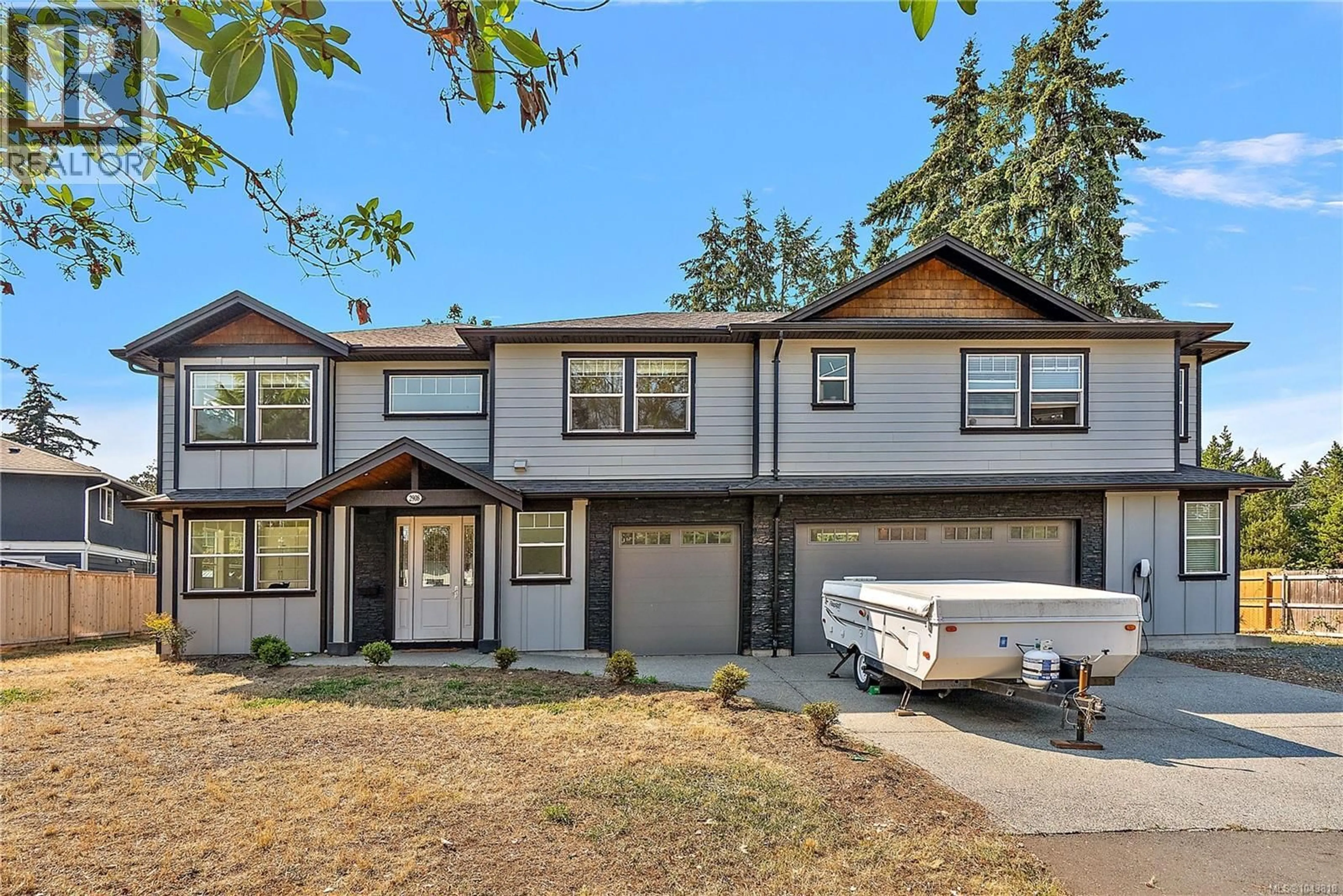 Home with vinyl exterior material, street for 2908 ADYE ROAD, Colwood British Columbia V9B2G6