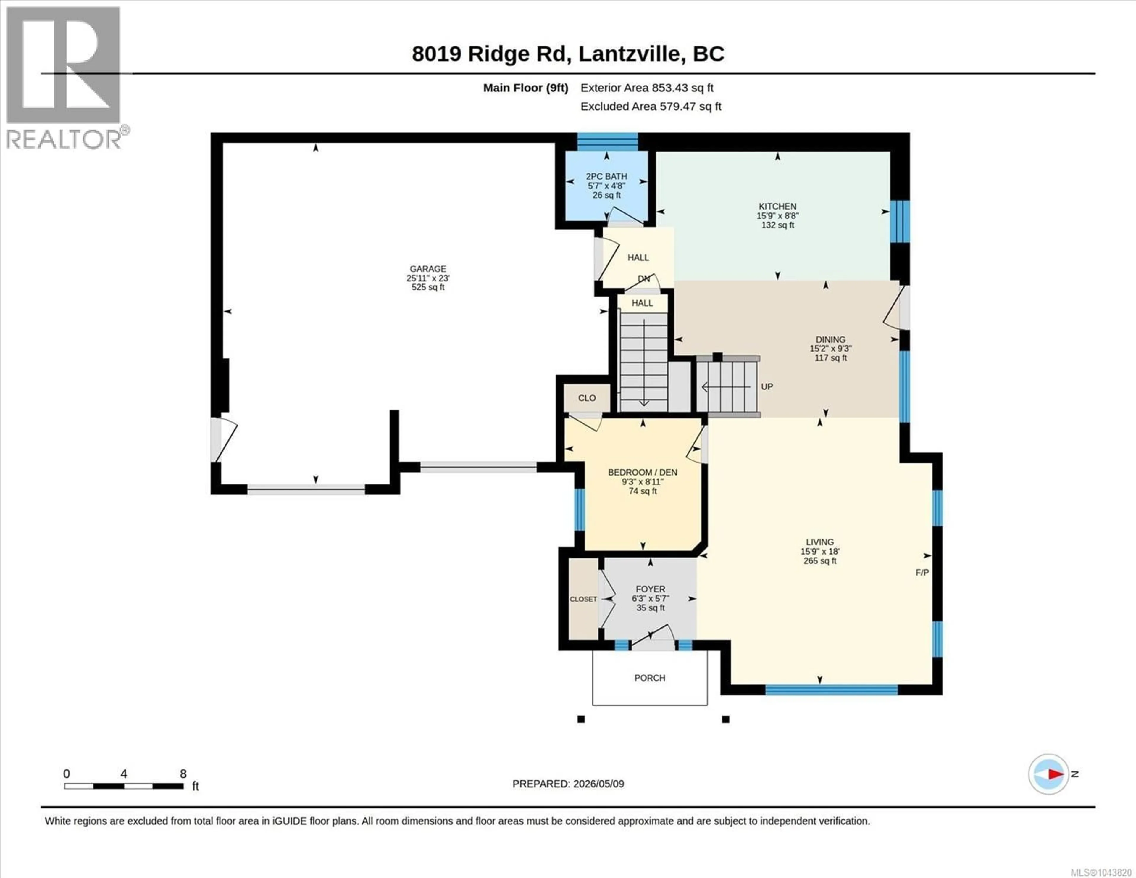 Floor plan for 8019 RIDGE ROAD, Lantzville British Columbia V0R2H0