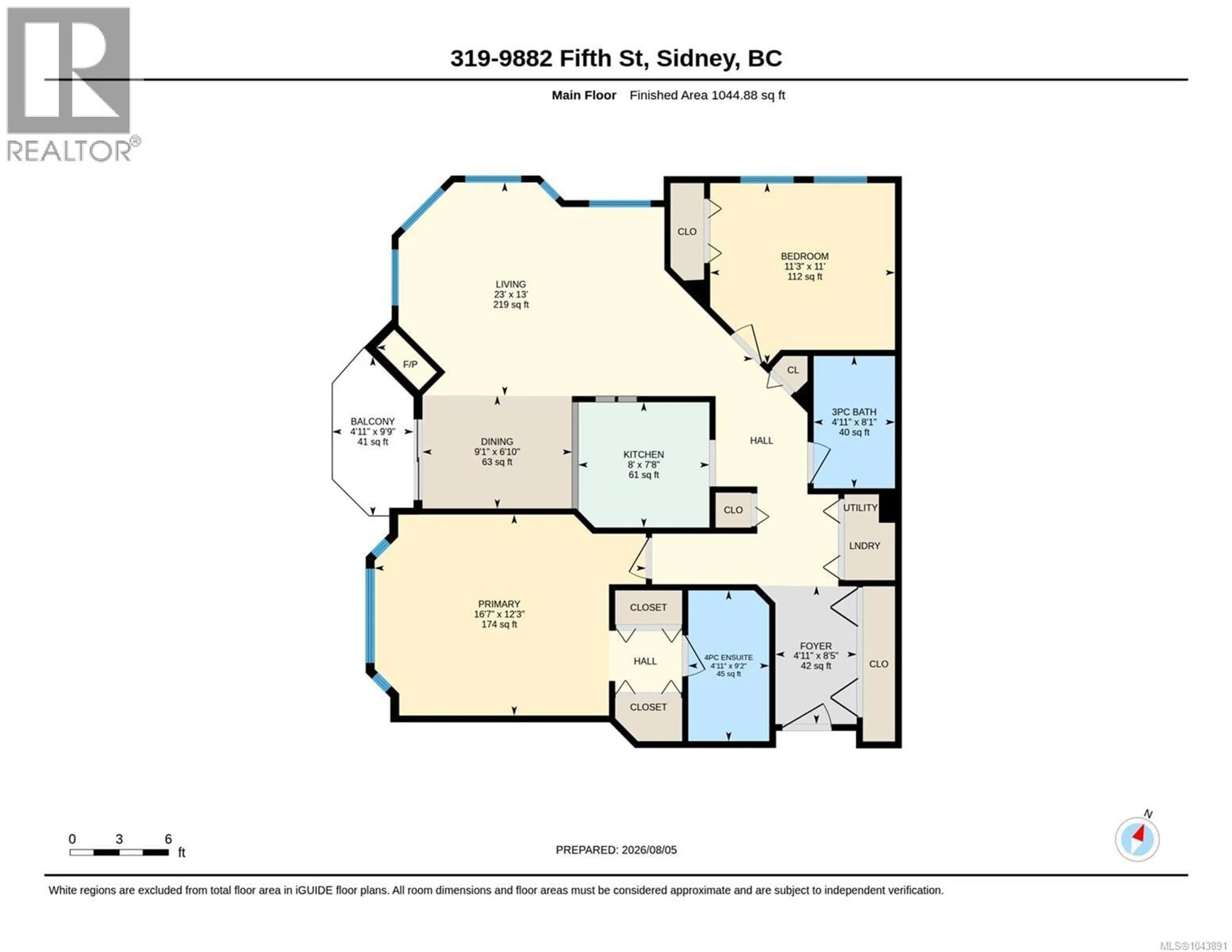 Floor plan for 319 - 9882 FIFTH STREET, Sidney British Columbia V8L2X3