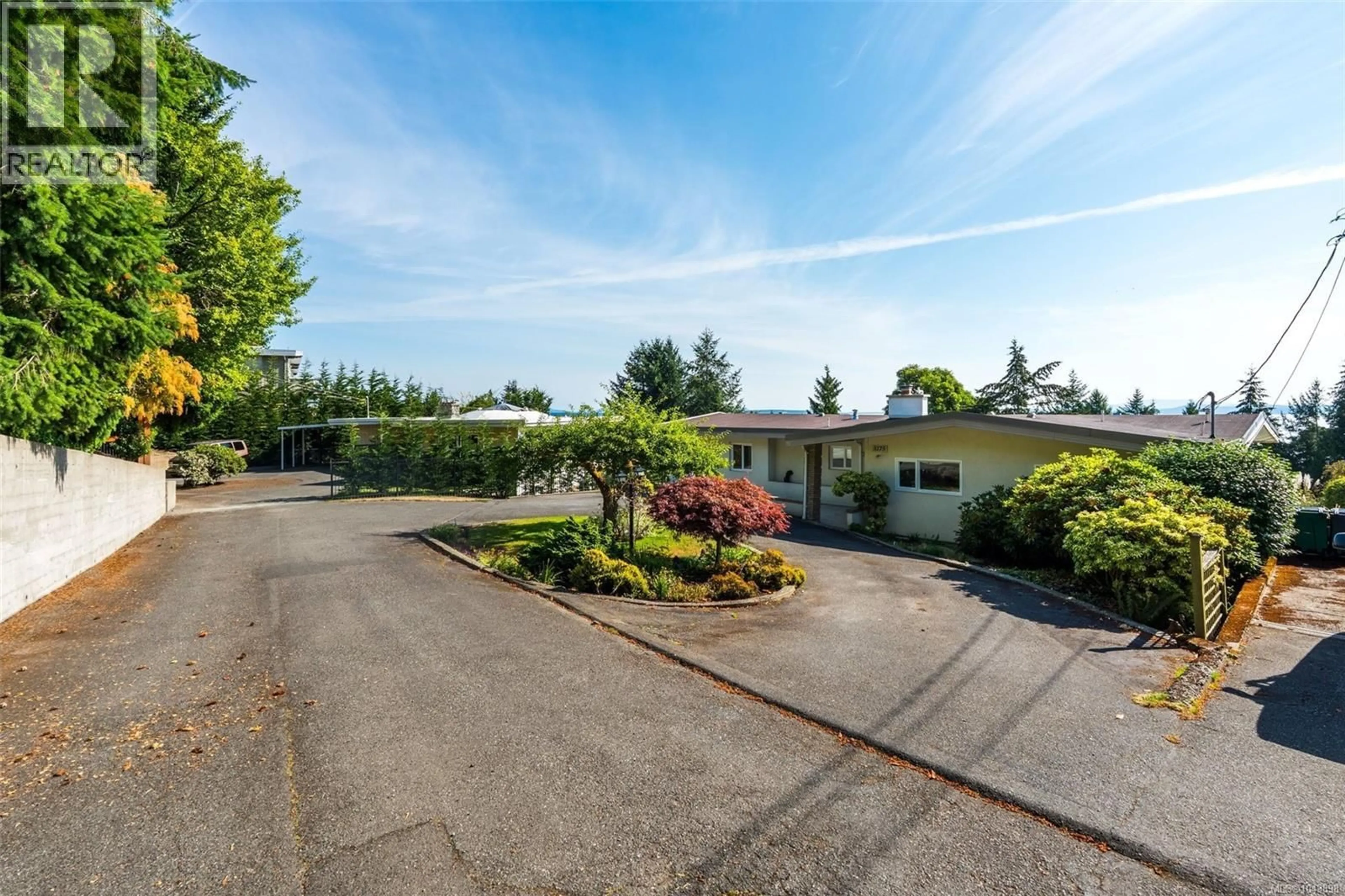 A pic from outside/outdoor area/front of a property/back of a property/a pic from drone, street for 5175 POLSON TERRACE, Saanich British Columbia V8Y2C5