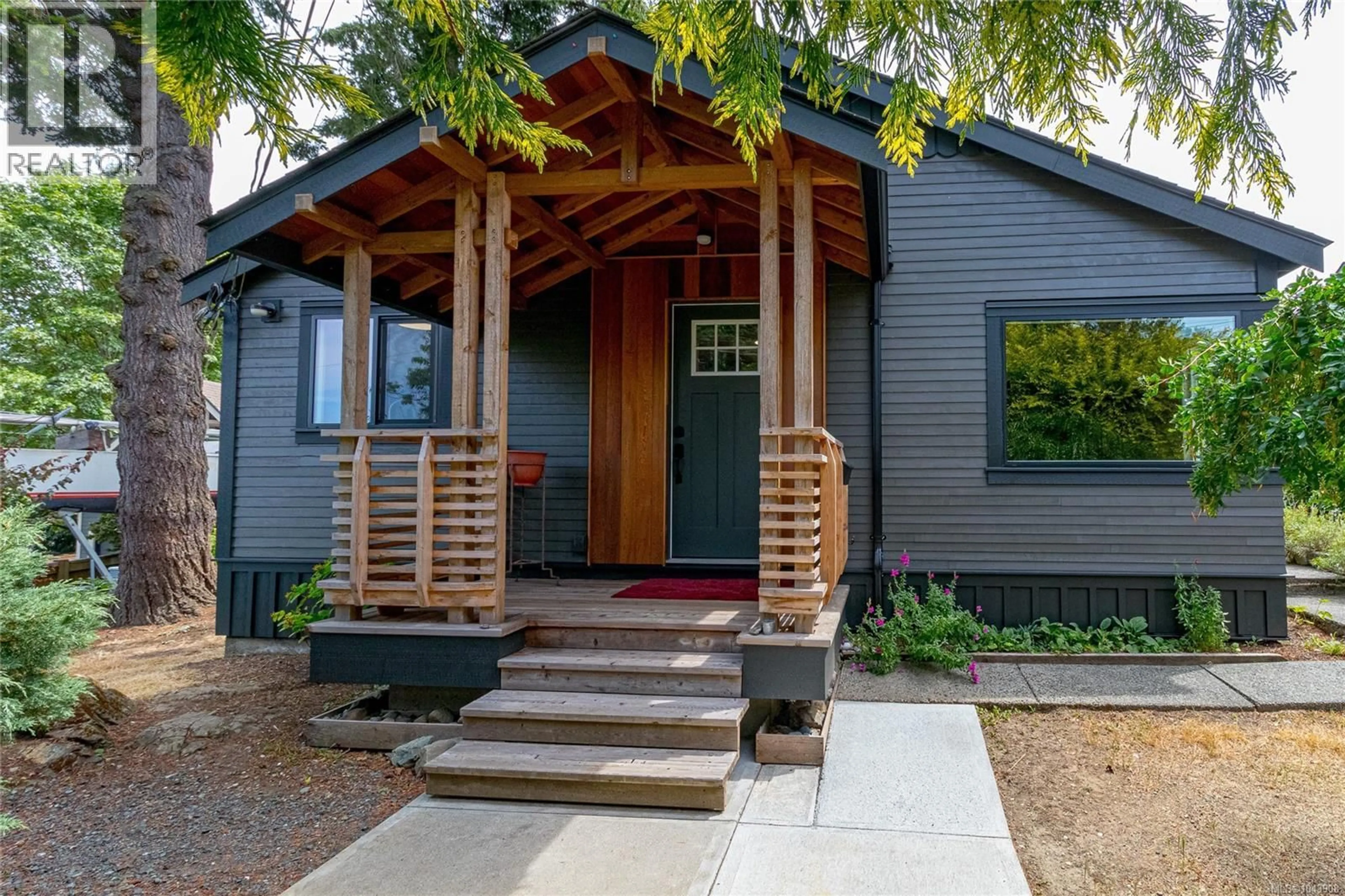 Home with vinyl exterior material, street for 227 STORMONT ROAD, View Royal British Columbia V9B1P7