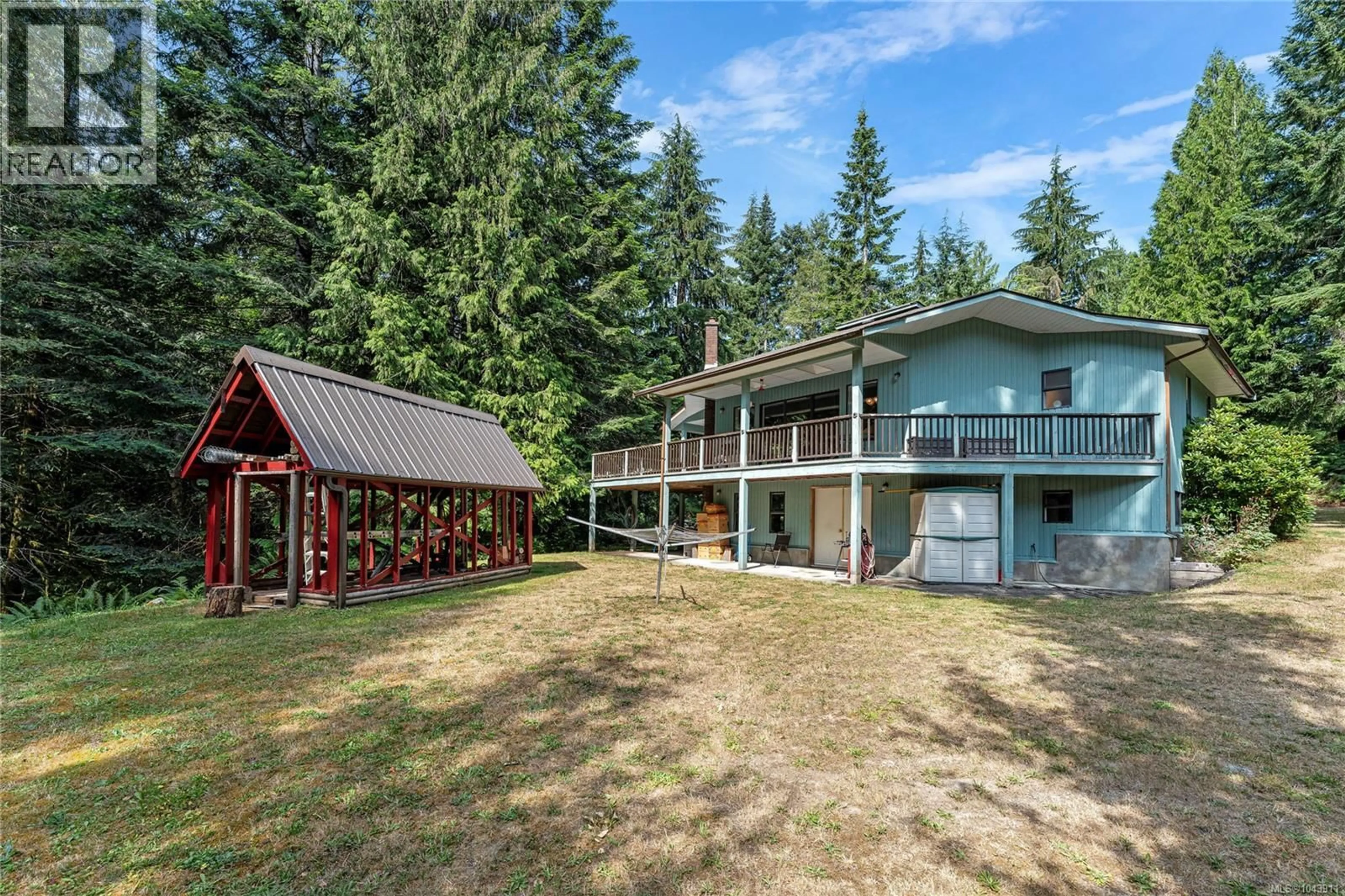 A pic from outside/outdoor area/front of a property/back of a property/a pic from drone, unknown for 6560 MCLEAN ROAD, Lake Cowichan British Columbia V0R2G0