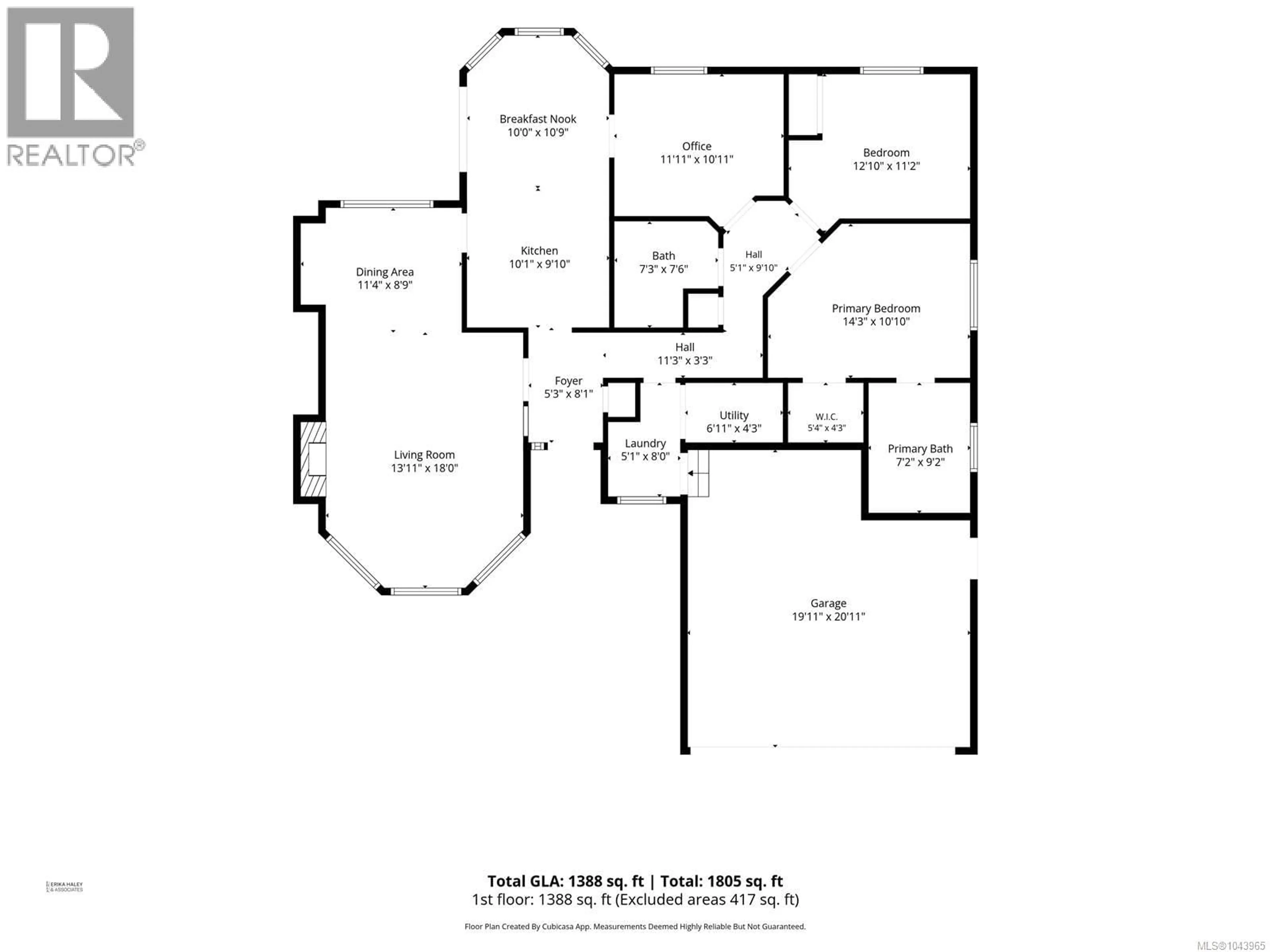 Floor plan for 688 ALBATROSS CRESCENT, Campbell River British Columbia V9W6Z9
