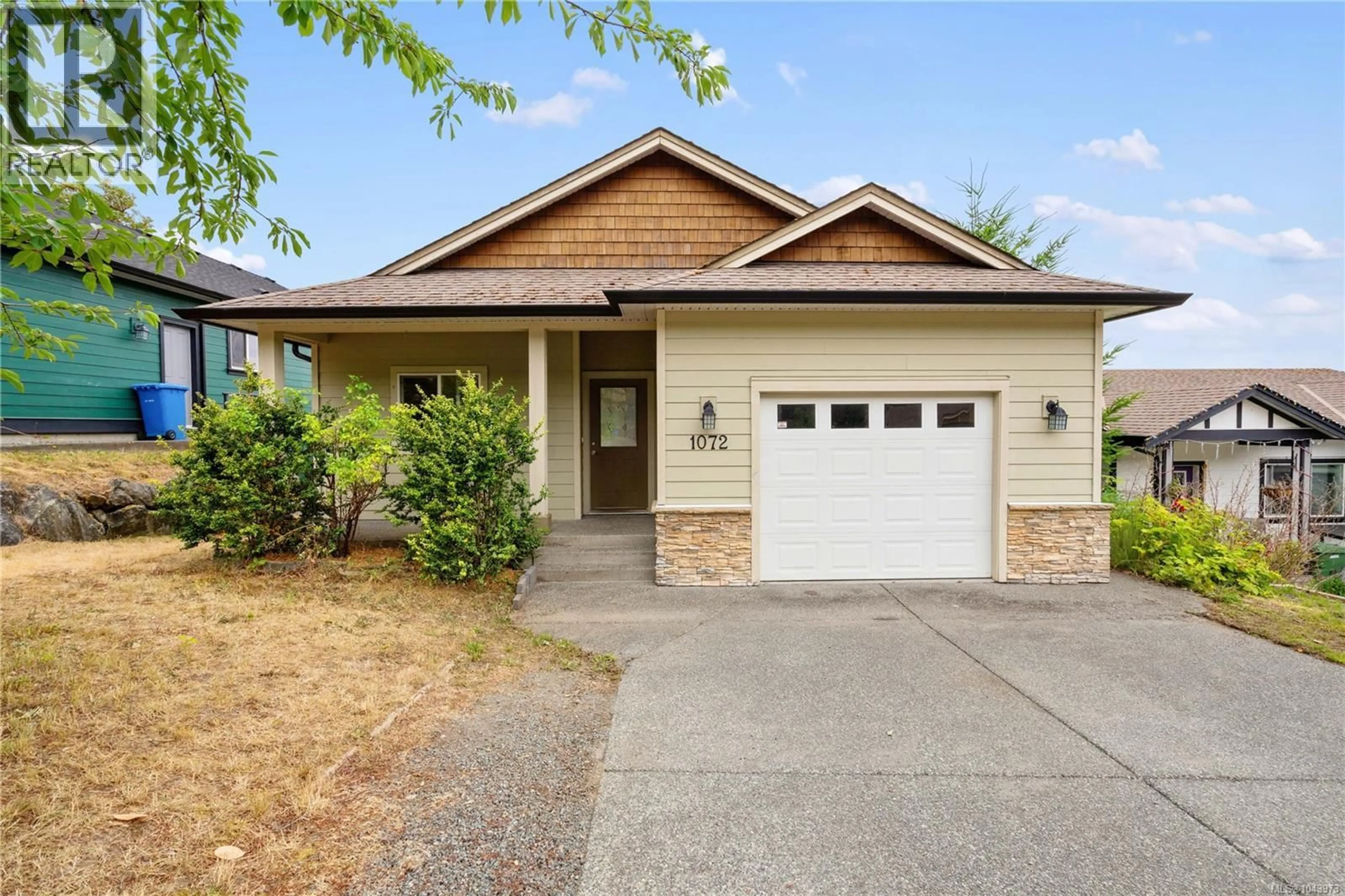 Home with vinyl exterior material, street for 1072 FITZGERALD ROAD, Shawnigan Lake British Columbia V8H2H8