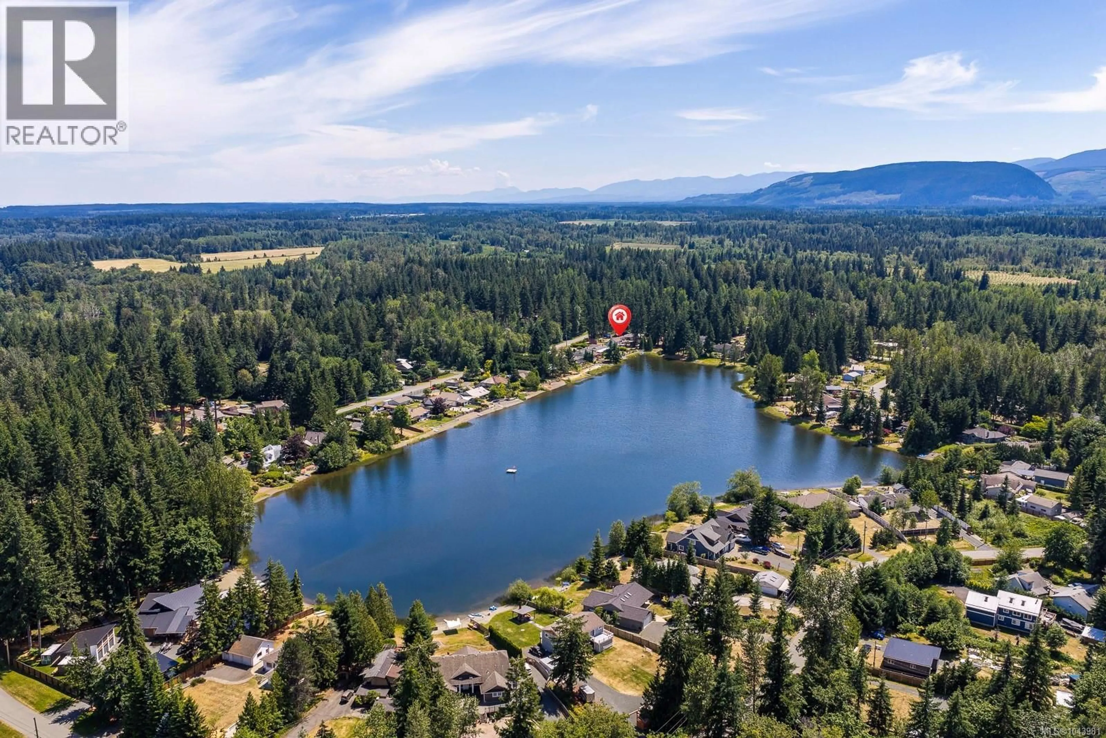 A pic from outside/outdoor area/front of a property/back of a property/a pic from drone, water/lake/river/ocean view for 9310 MARTIN PARK DRIVE, Black Creek British Columbia V9J1C4