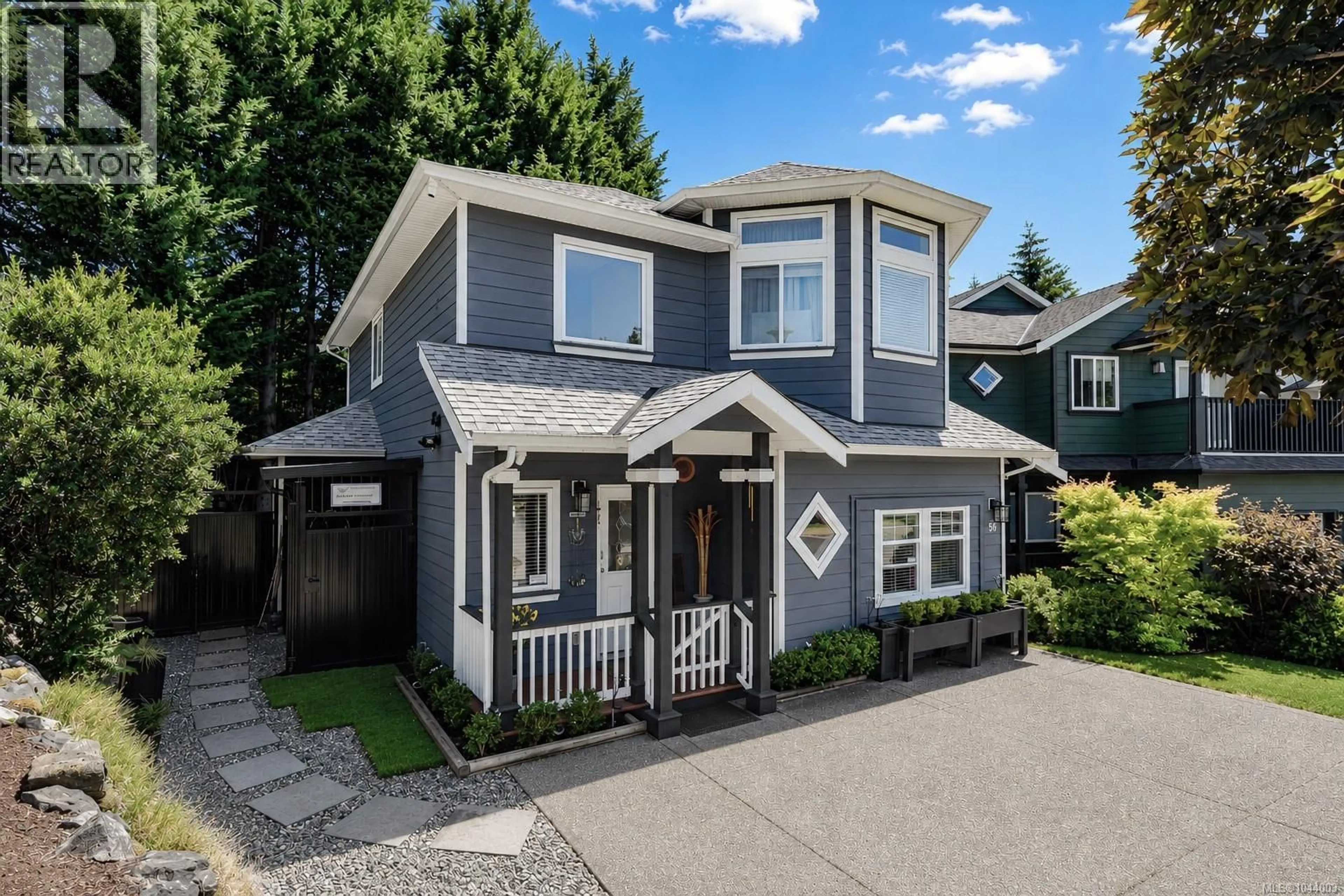 Home with vinyl exterior material, street for 56 STONERIDGE DRIVE, View Royal British Columbia V9B6M4