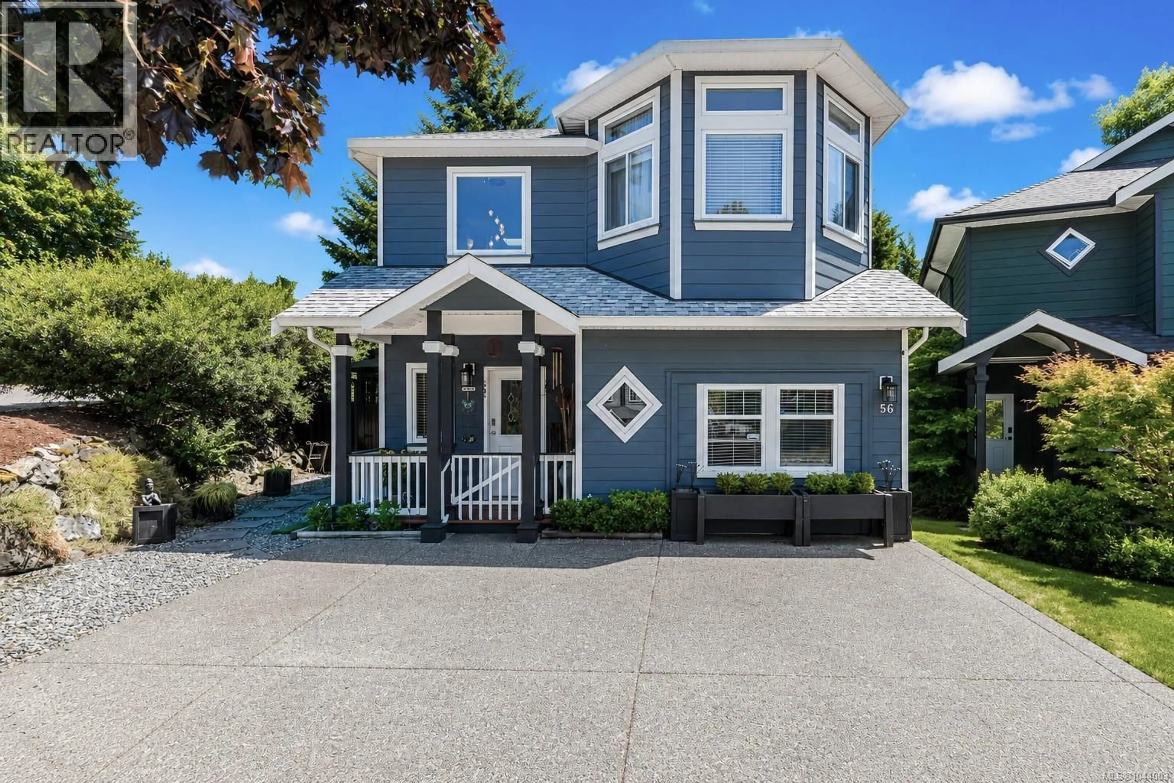 Home with vinyl exterior material, street for 56 STONERIDGE DRIVE, View Royal British Columbia V9B6M4