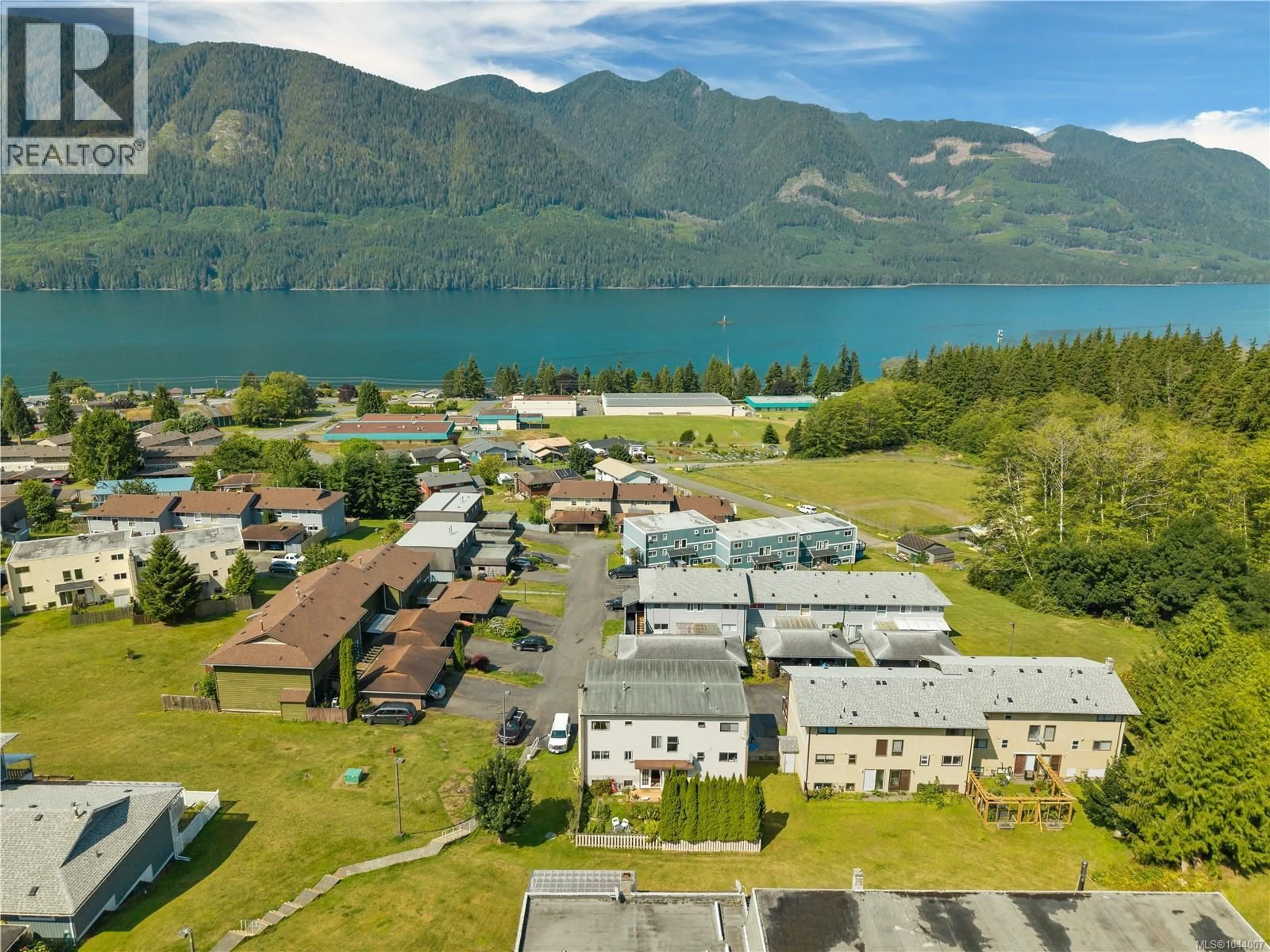 A pic from outside/outdoor area/front of a property/back of a property/a pic from drone, mountain view for 81 MCKAY CRESCENT, Port Alice British Columbia V0N2N0