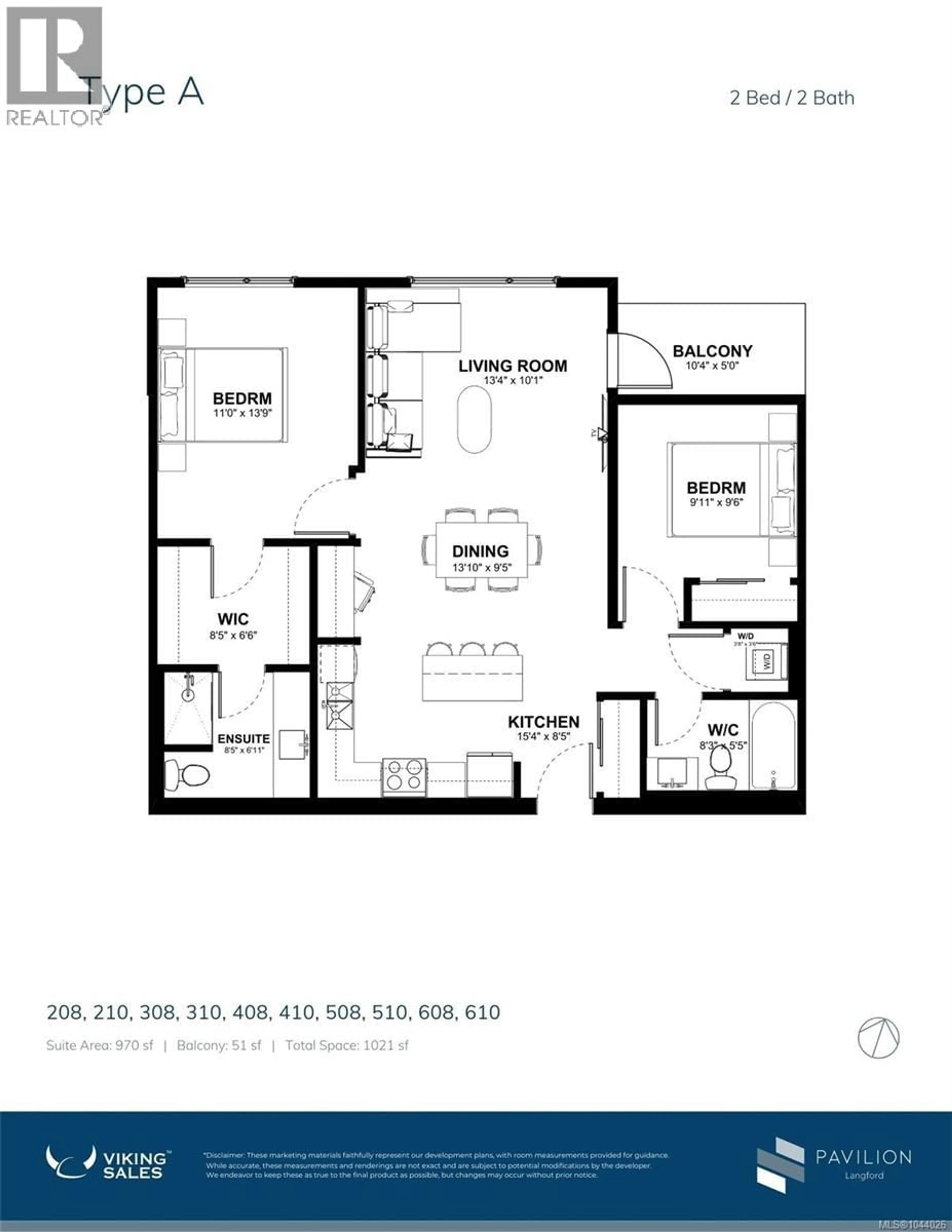 Floor plan for 508 - 777 STATION AVENUE, Langford British Columbia V9B7K5